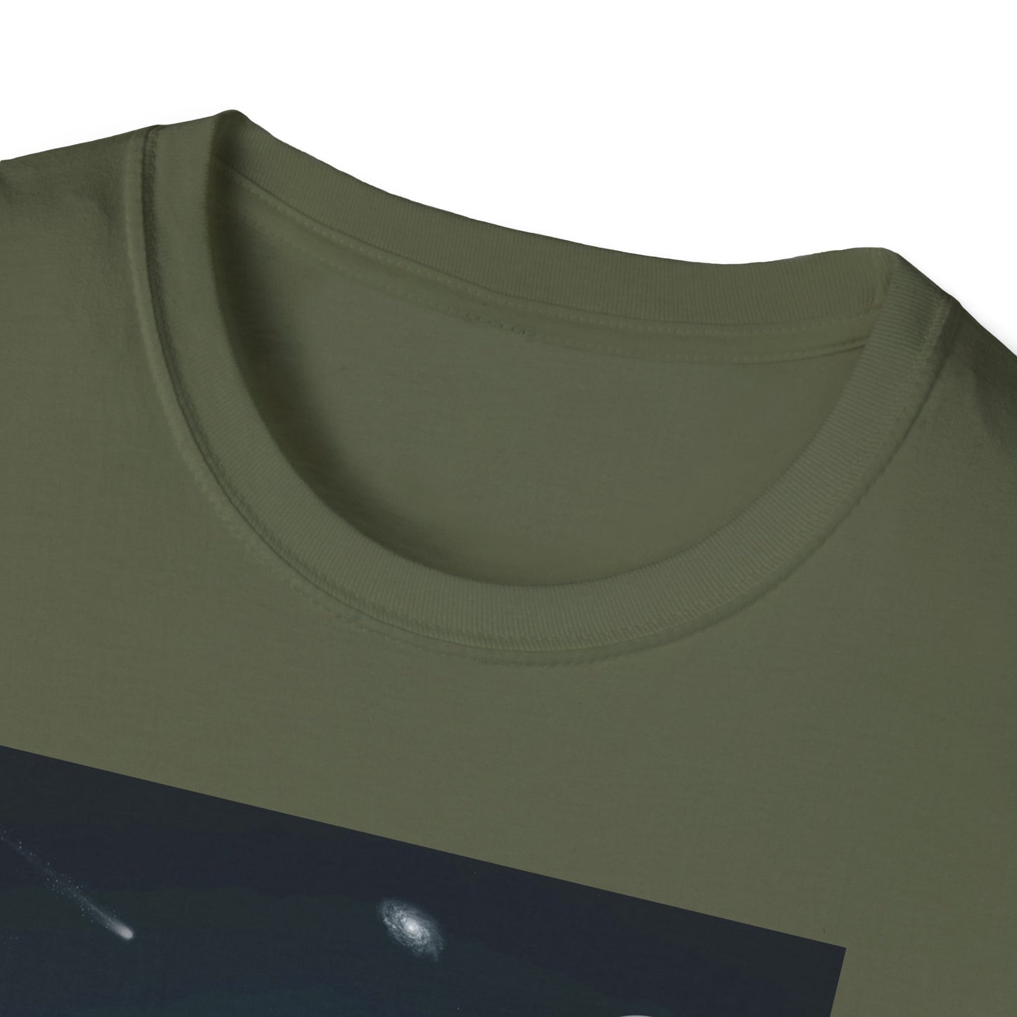 Cosmic Vibes Unisex T-Shirt - UFO & Moon Design, Relaxed Fit Tee for Space Lovers, Gift for Sci-Fi Fans, Casual Wear, Everyday Essentials, t-shirt, tshirt, png