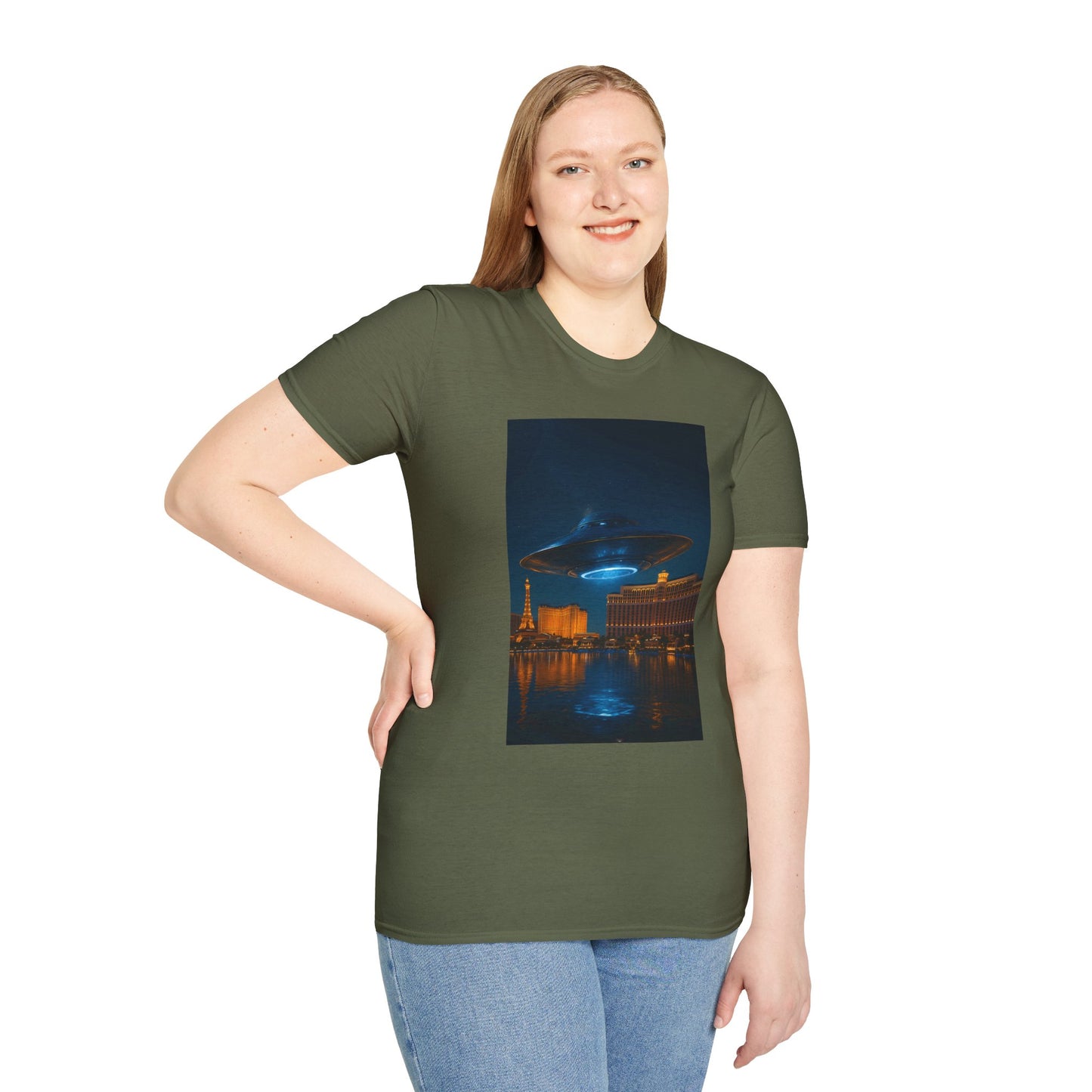 Mysterious UFO Over Vegas Unisex T-Shirt