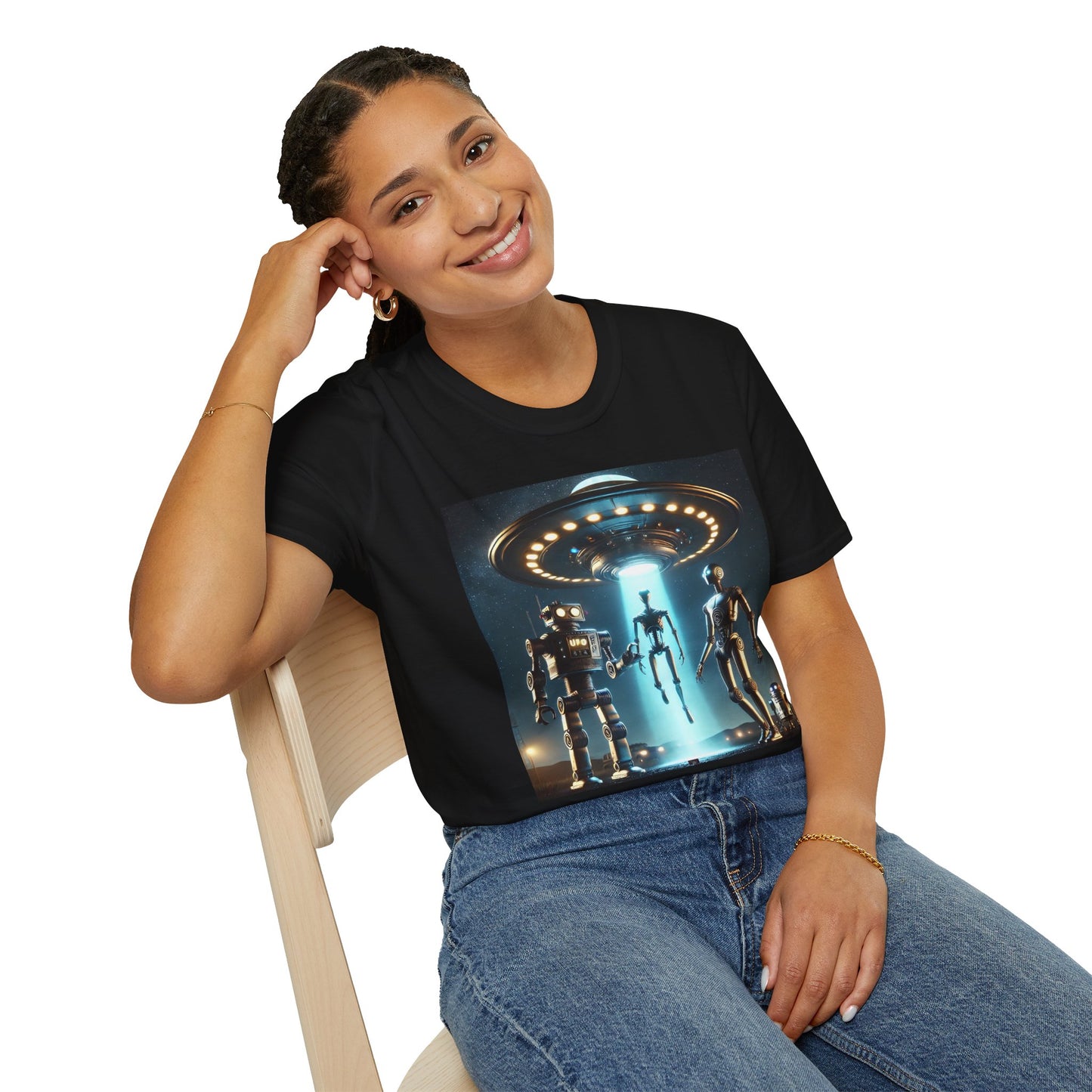 Retro Sci-Fi Unisex T-Shirt, Alien Design Shirt, Gift for Space Lovers, Cool Graphic Tee, Perfect for Sci-Fi Fans, Casual Wear