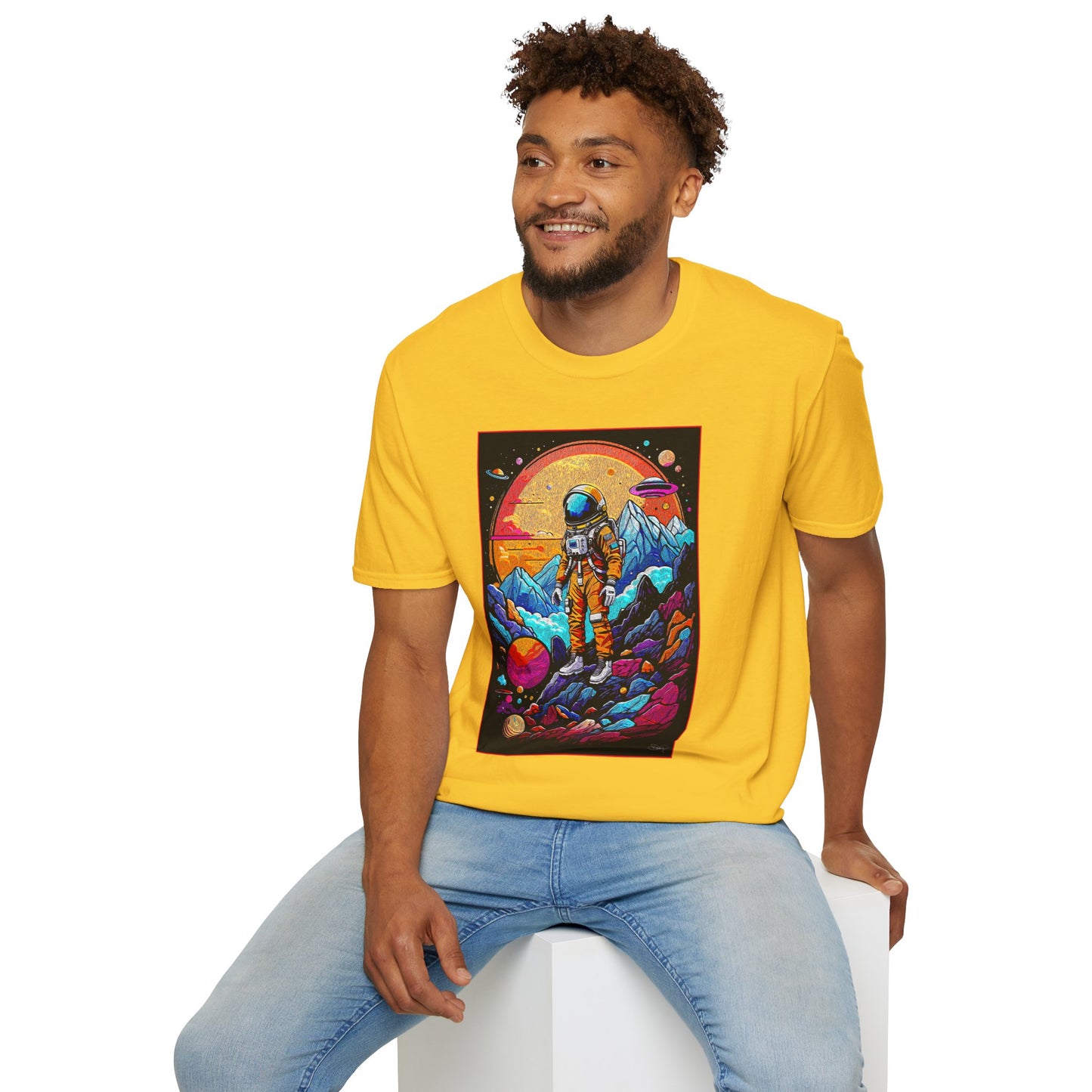 Astronaut Adventure T-Shirt | Cosmic Space Tee, Unisex Graphic Shirt, Gift for Space Lovers, Festival Wear, Outer Space Design