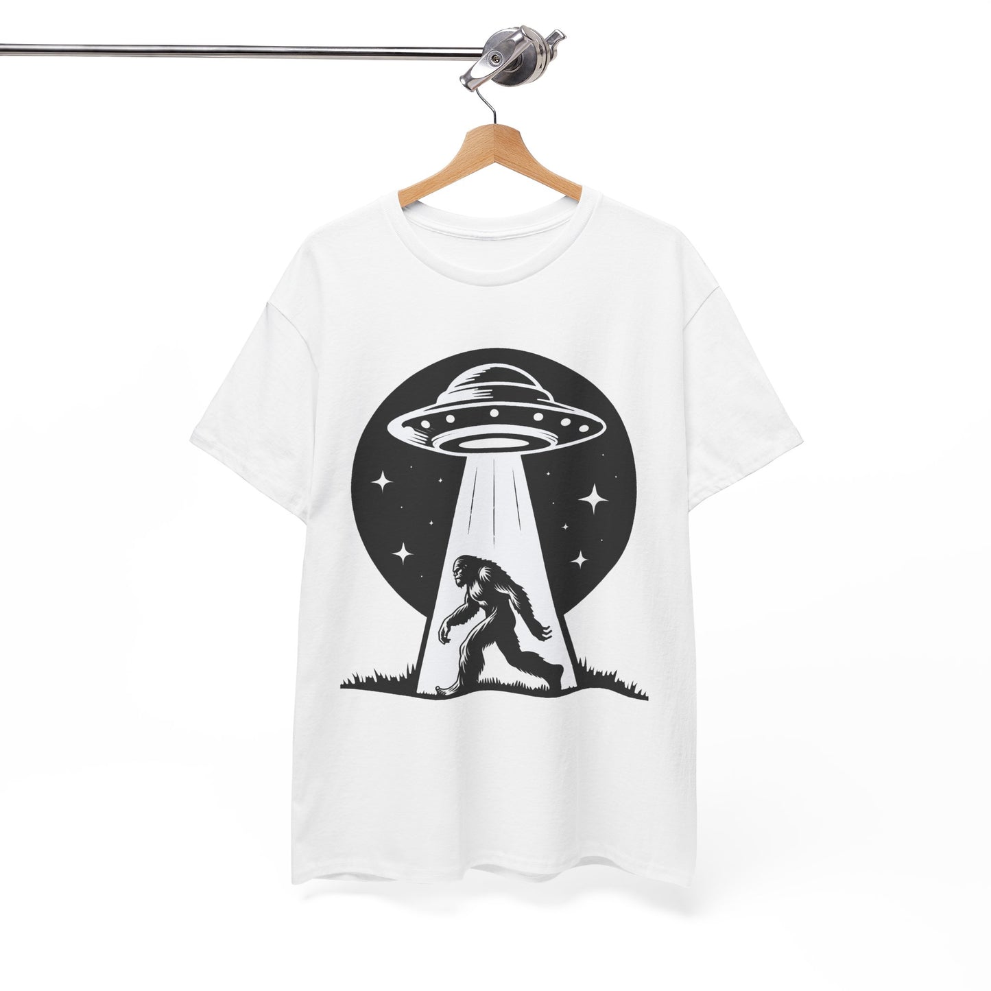 Bigfoot UFO Unisex Tee Graphic Design T-Shirt, GraphicTees, png, sublimation