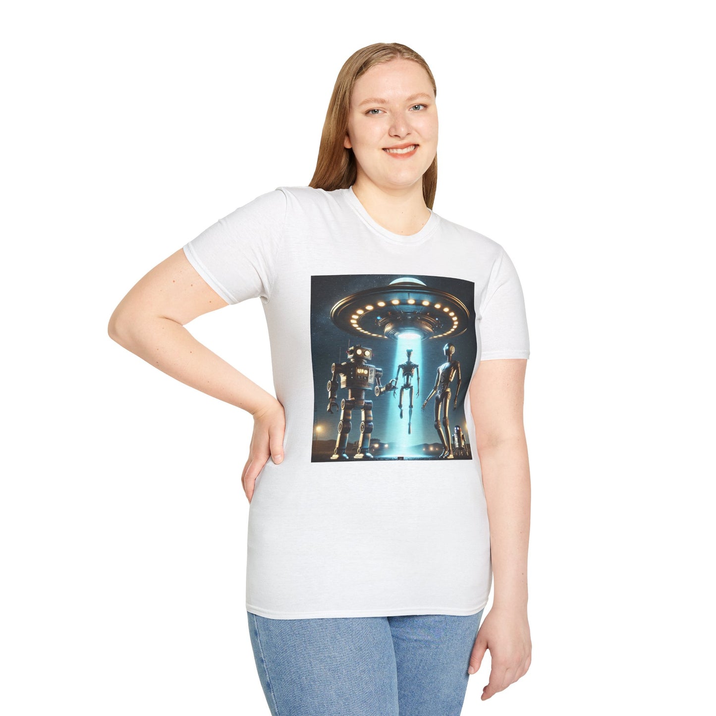 Retro Sci-Fi Unisex T-Shirt, Alien Design Shirt, Gift for Space Lovers, Cool Graphic Tee, Perfect for Sci-Fi Fans, Casual Wear