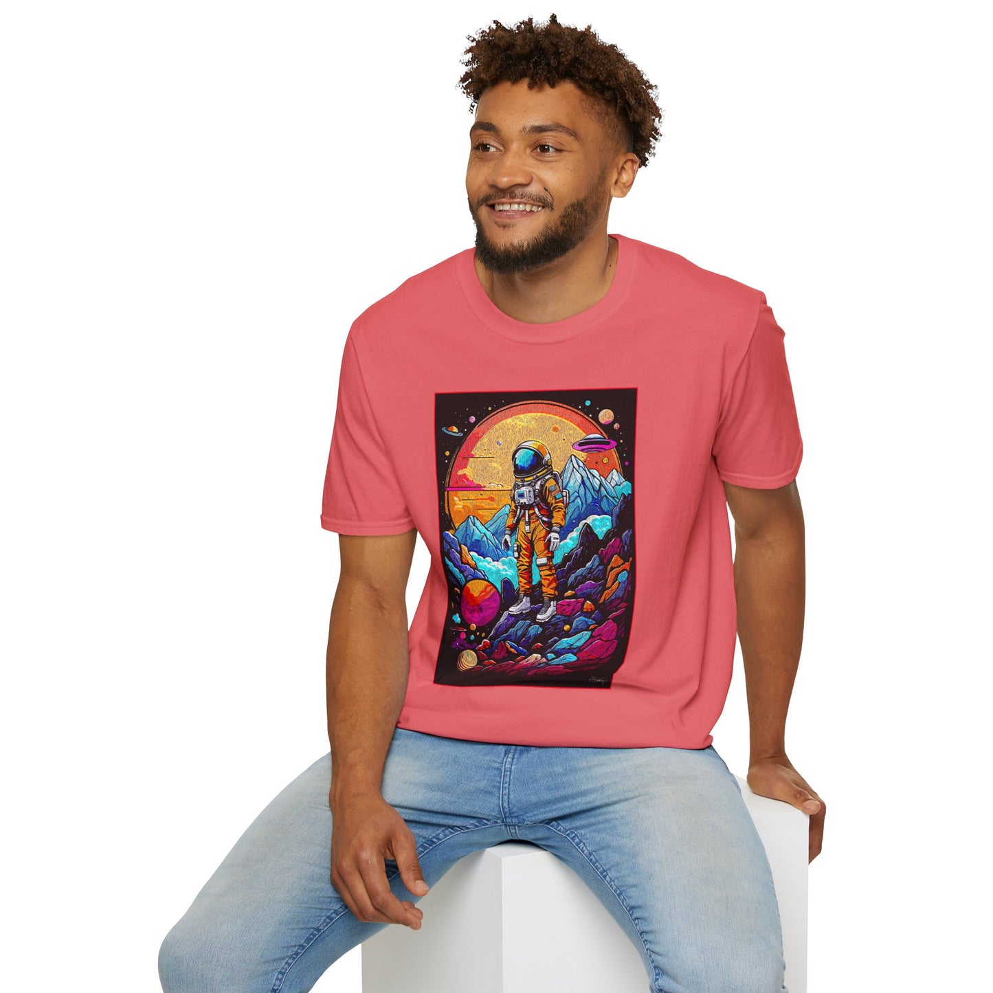 Astronaut Adventure T-Shirt | Cosmic Space Tee, Unisex Graphic Shirt, Gift for Space Lovers, Festival Wear, Outer Space Design