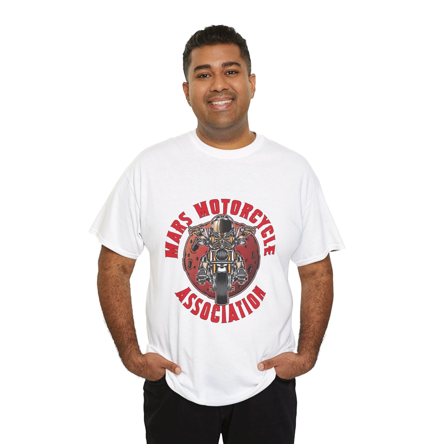 Mars Motorcycle Association Unisex Heavy Cotton Tee - Perfect Gift for Bikers