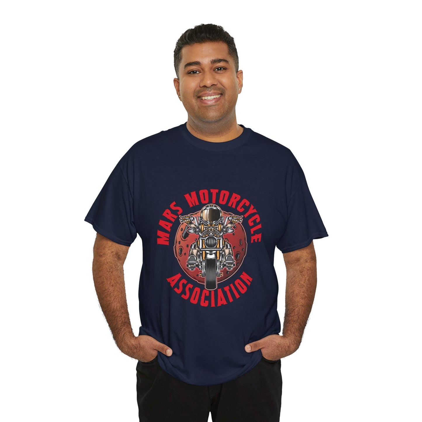 Mars Motorcycle Association Unisex Heavy Cotton Tee - Perfect Gift for Bikers