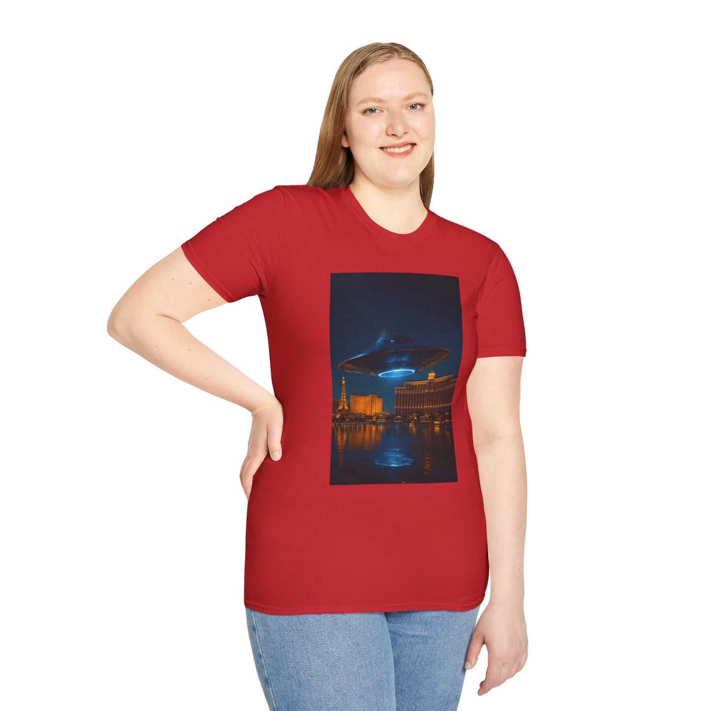 Mysterious UFO Over Vegas Unisex T-Shirt