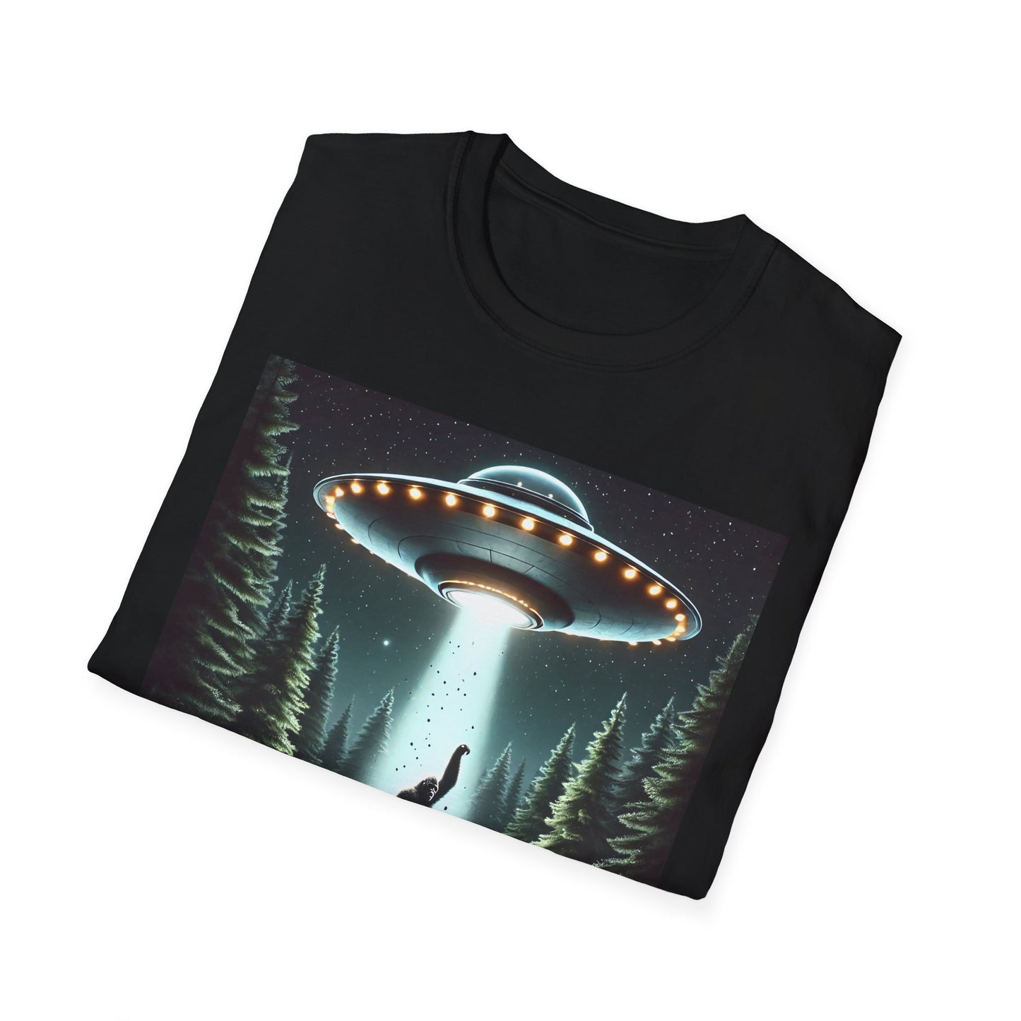 Funny UFO Abduction Unisex T-Shirt, Alien Theme Tee, Gift for Sci-Fi Lovers, Cool Graphic Shirt, Quirky Apparel, Unique Vintage Style