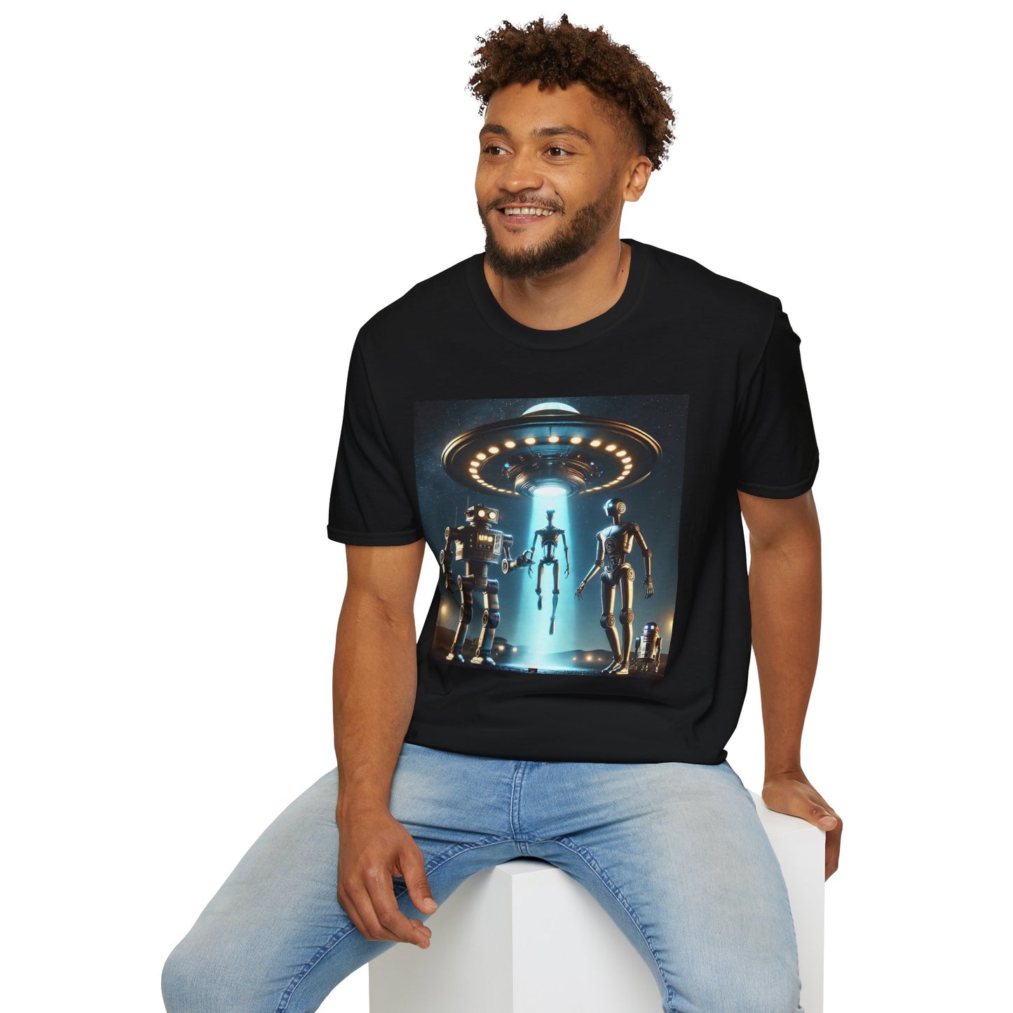 Retro Sci-Fi Unisex T-Shirt, Alien Design Shirt, Gift for Space Lovers, Cool Graphic Tee, Perfect for Sci-Fi Fans, Casual Wear