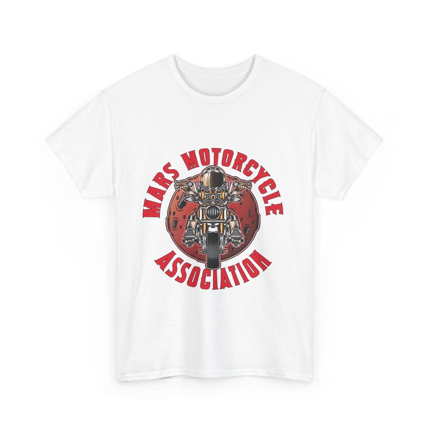 Mars Motorcycle Association Unisex Heavy Cotton Tee - Perfect Gift for Bikers