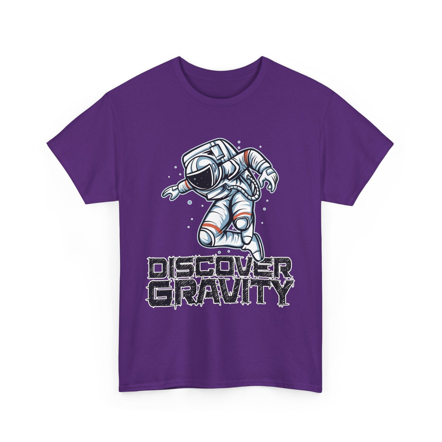Discover Gravity. Unisex Heavy Cotton Tee - Fun Astronaut, Astronomy Graphic Tee - Unisex graphic design, png Express Delivery available