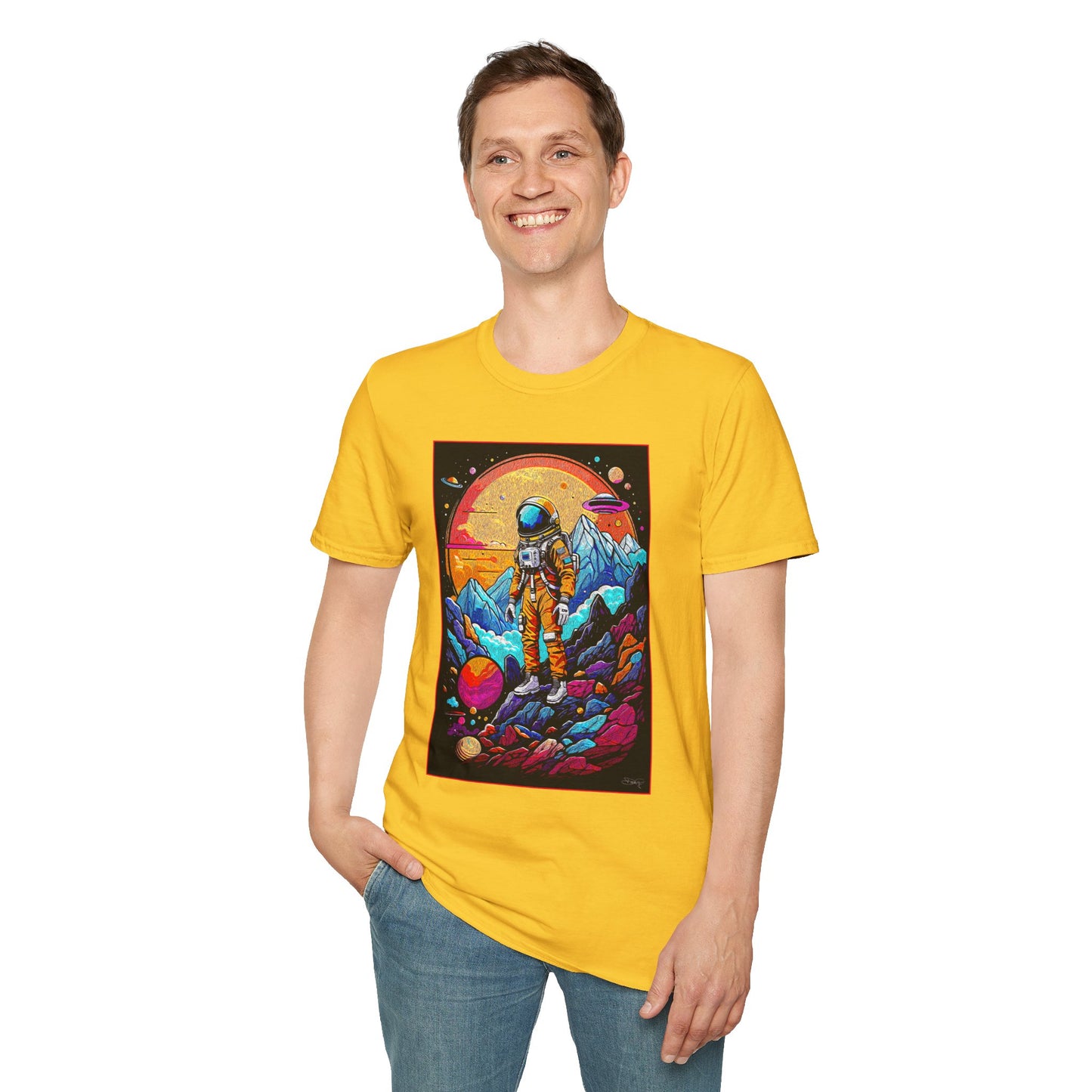 Astronaut Adventure T-Shirt | Cosmic Space Tee, Unisex Graphic Shirt, Gift for Space Lovers, Festival Wear, Outer Space Design