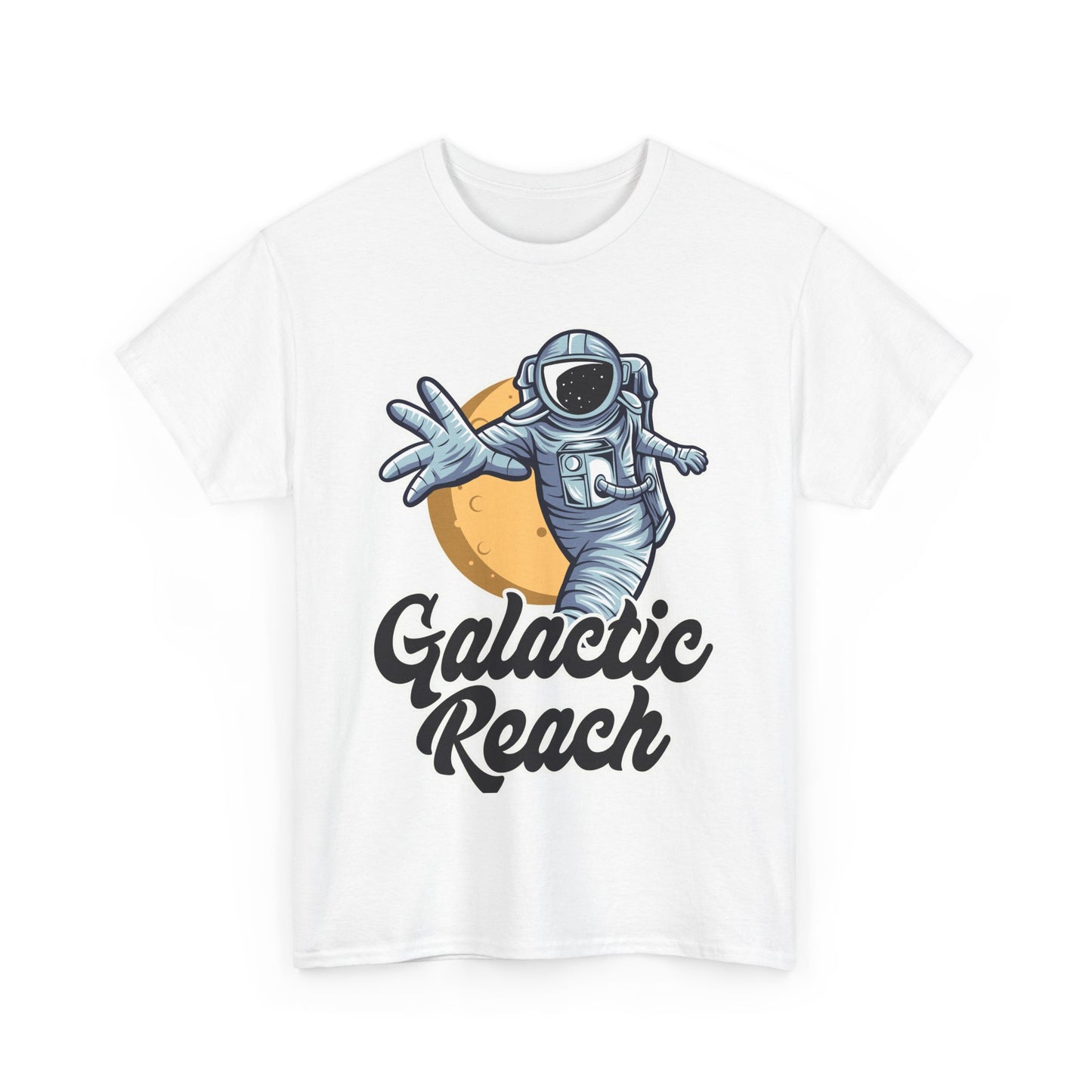 Galactic Reach, Astronaut, Unisex Heavy Cotton Tee, Express Delivery available, graphic design, png