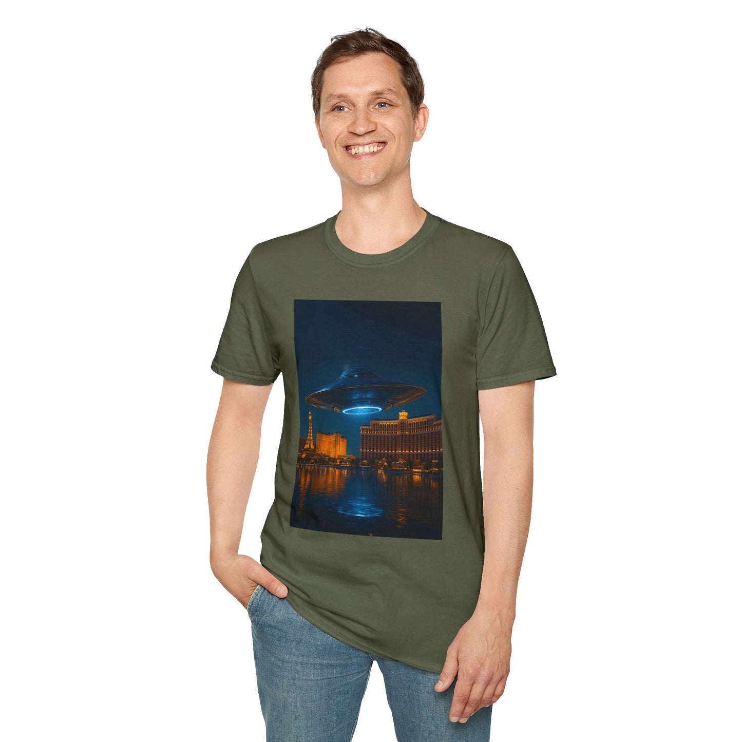 Mysterious UFO Over Vegas Unisex T-Shirt