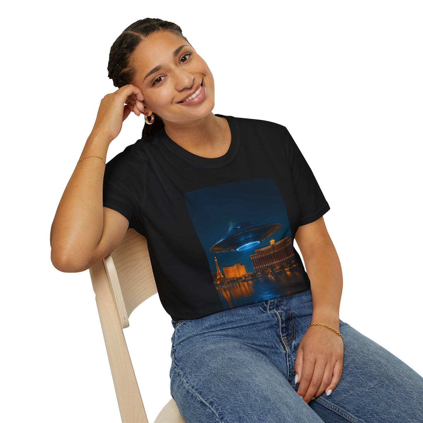 Mysterious UFO Over Vegas Unisex T-Shirt
