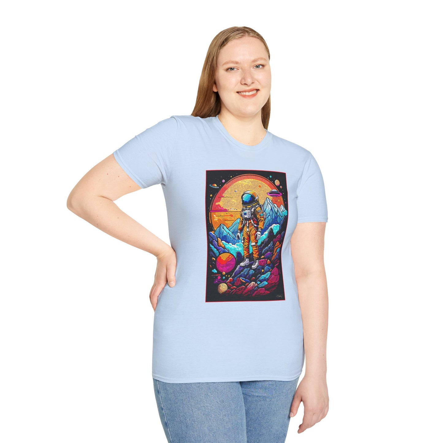 Astronaut Adventure T-Shirt | Cosmic Space Tee, Unisex Graphic Shirt, Gift for Space Lovers, Festival Wear, Outer Space Design