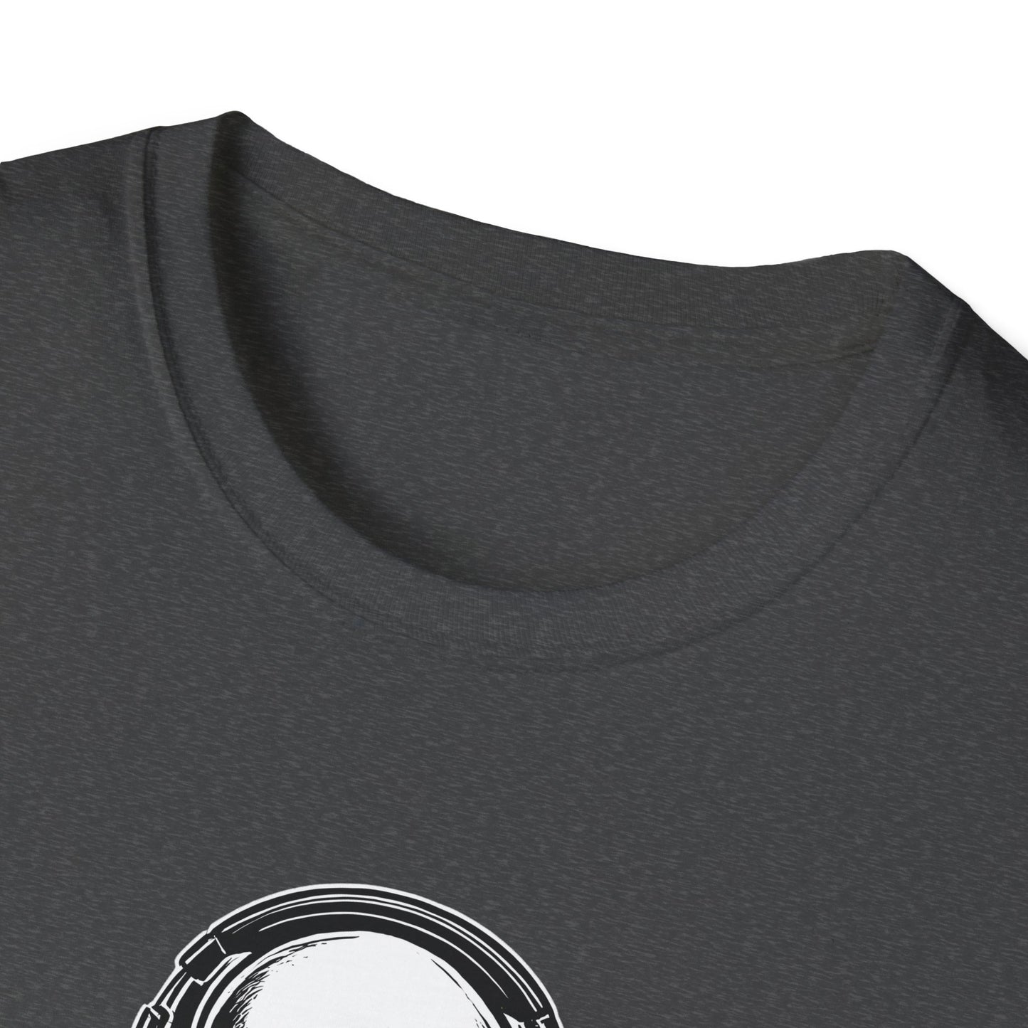 DJ Alien Graphic T-Shirt | Unisex Softstyle Tee for Music Lovers, Gifts for DJs, Cool Casual Wear, Festival Apparel, Unique Alien Design