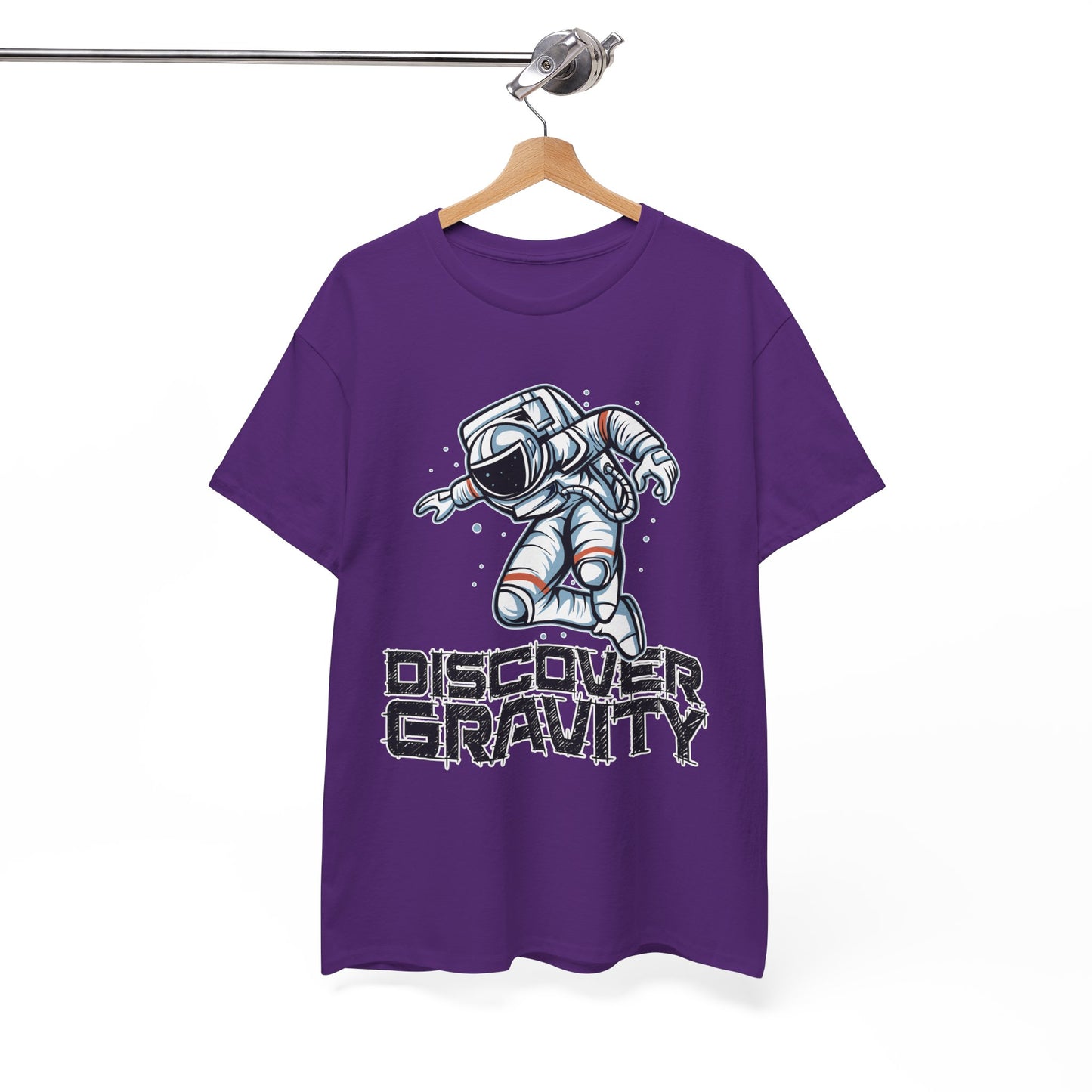 Discover Gravity. Unisex Heavy Cotton Tee - Fun Astronaut, Astronomy Graphic Tee - Unisex graphic design, png Express Delivery available