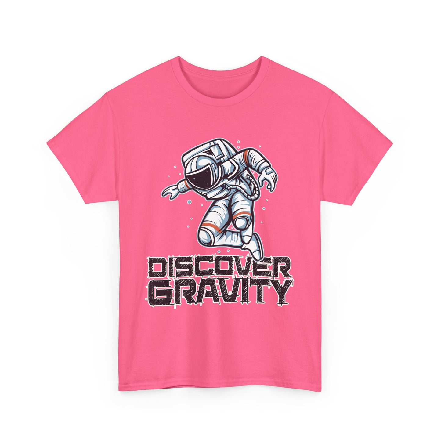 Discover Gravity. Unisex Heavy Cotton Tee - Fun Astronaut, Astronomy Graphic Tee - Unisex graphic design, png Express Delivery available