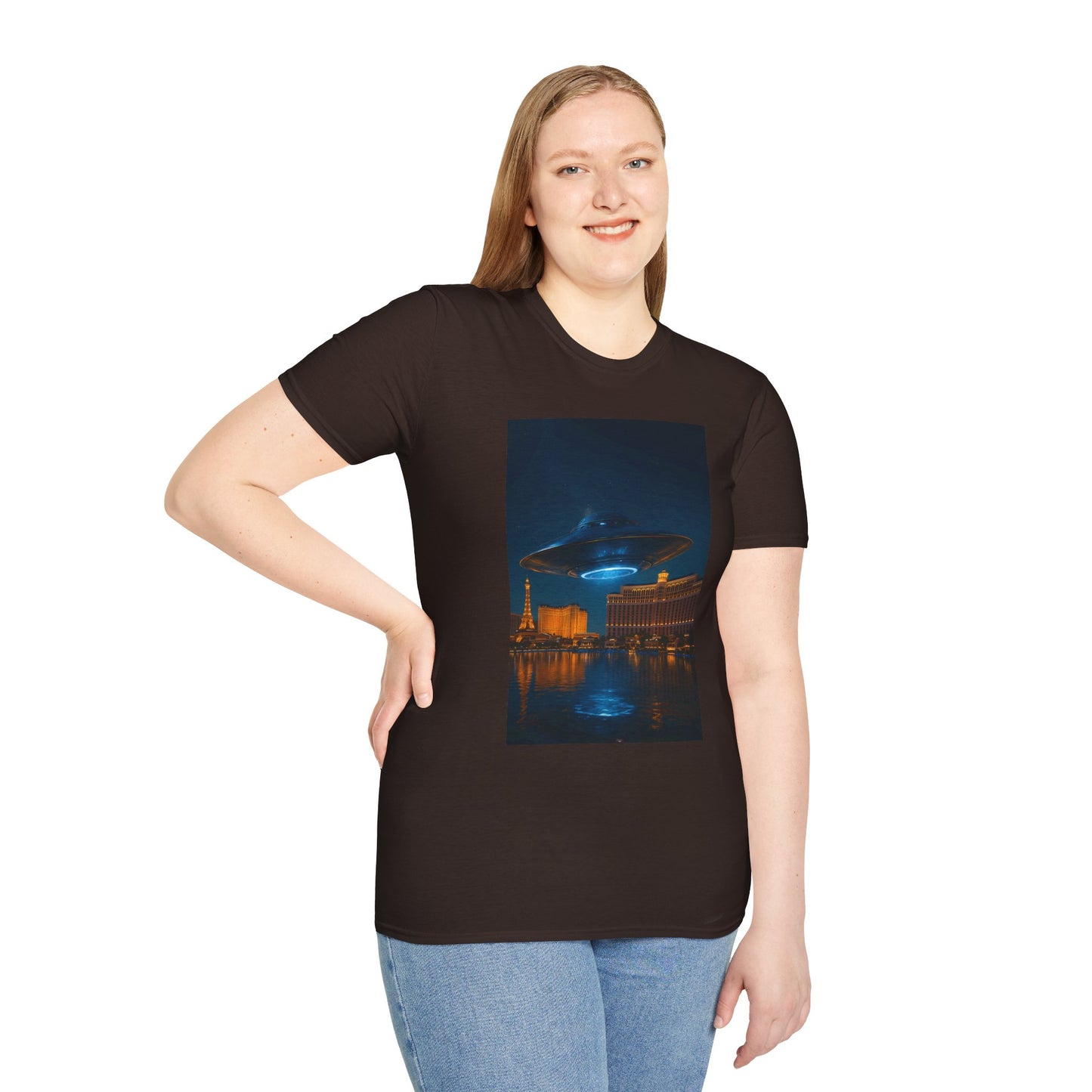 Mysterious UFO Over Vegas Unisex T-Shirt