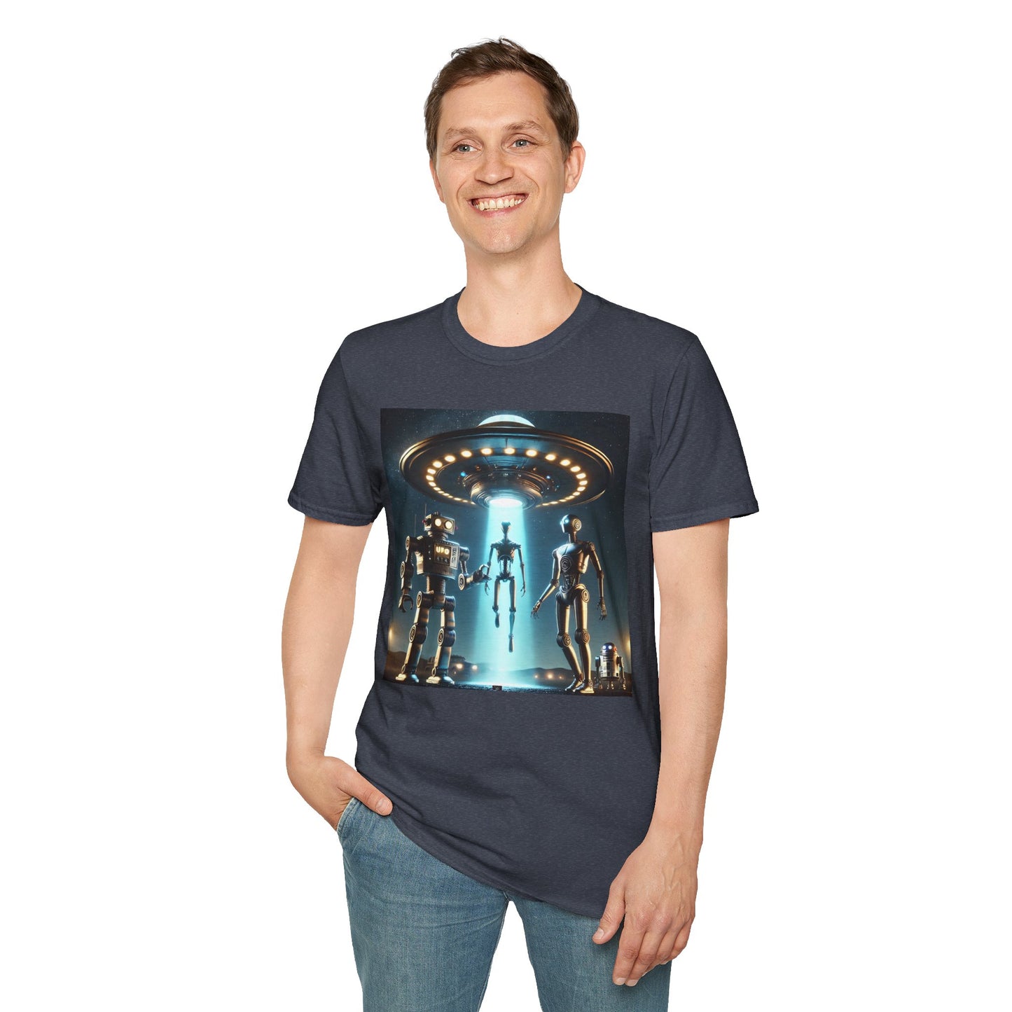 Retro Sci-Fi Unisex T-Shirt, Alien Design Shirt, Gift for Space Lovers, Cool Graphic Tee, Perfect for Sci-Fi Fans, Casual Wear