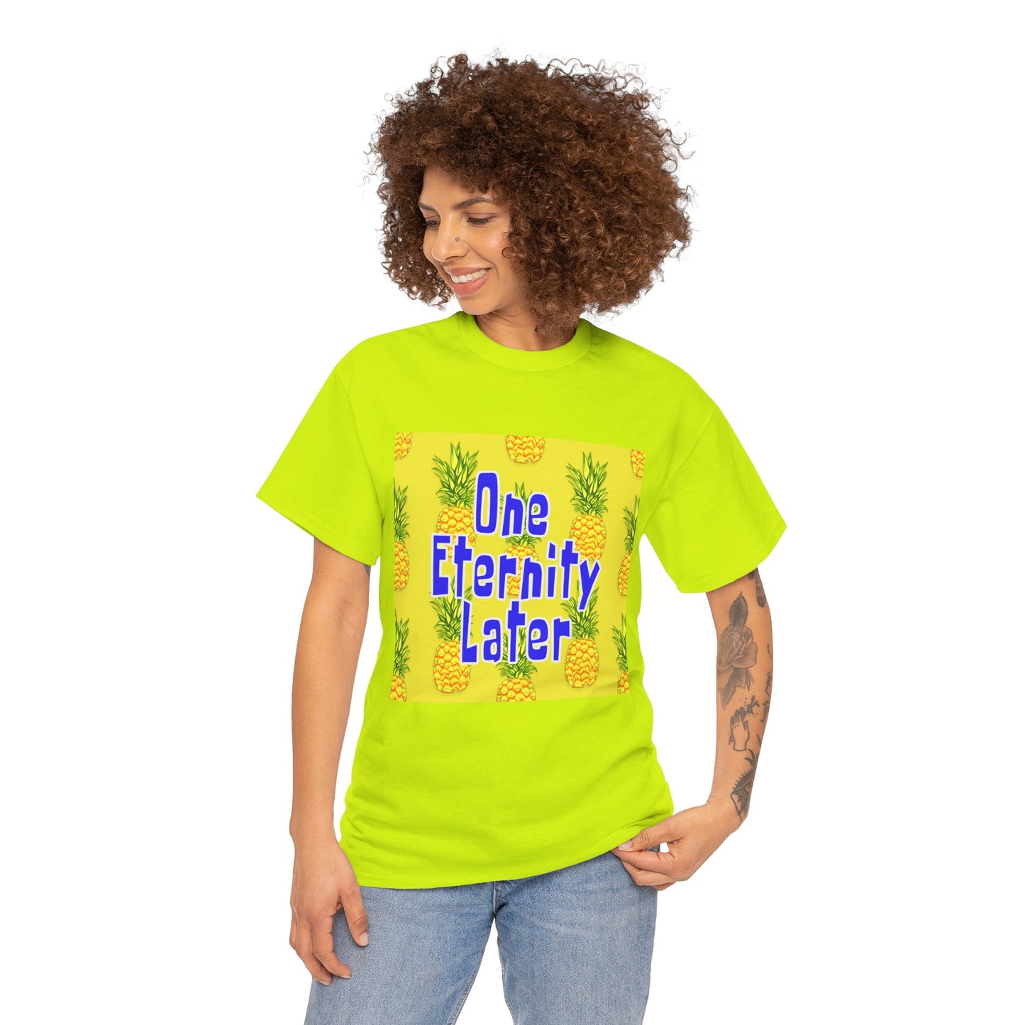 One Eternity Later, Unisex Heavy Cotton Tee, SpongeBob, cartoons, t-shirt, t-shirts, tshirt, png, funny, kids, GraphicTees