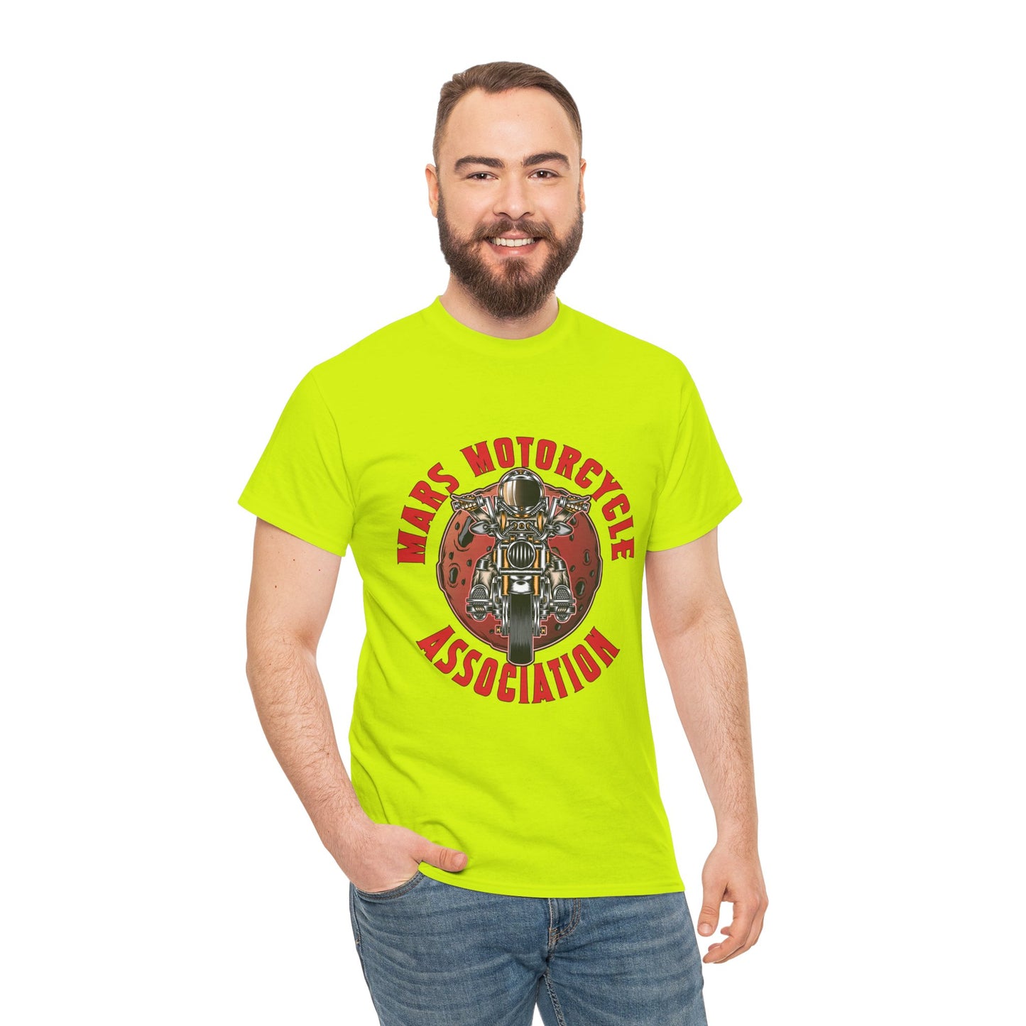 Mars Motorcycle Association Unisex Heavy Cotton Tee - Perfect Gift for Bikers