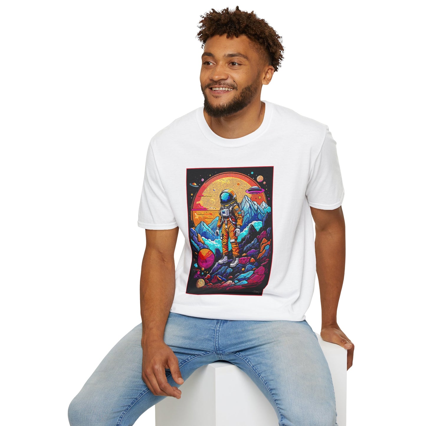 Astronaut Adventure T-Shirt | Cosmic Space Tee, Unisex Graphic Shirt, Gift for Space Lovers, Festival Wear, Outer Space Design