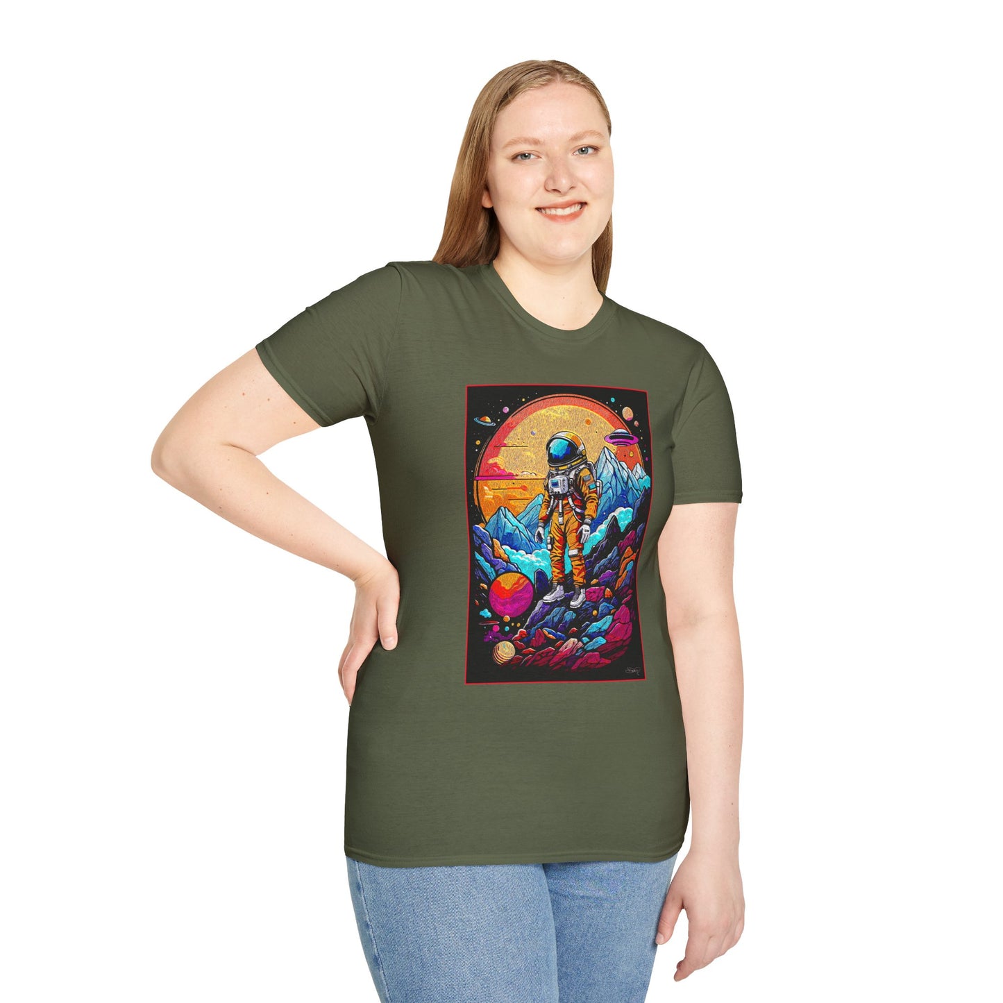 Astronaut Adventure T-Shirt | Cosmic Space Tee, Unisex Graphic Shirt, Gift for Space Lovers, Festival Wear, Outer Space Design