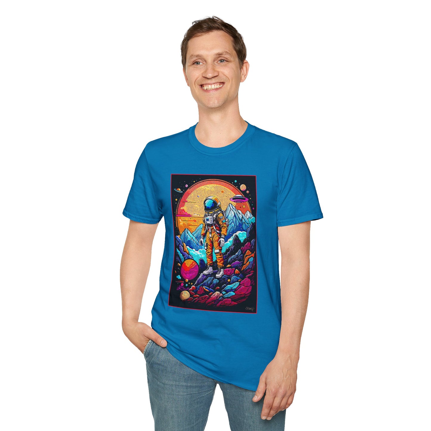 Astronaut Adventure T-Shirt | Cosmic Space Tee, Unisex Graphic Shirt, Gift for Space Lovers, Festival Wear, Outer Space Design