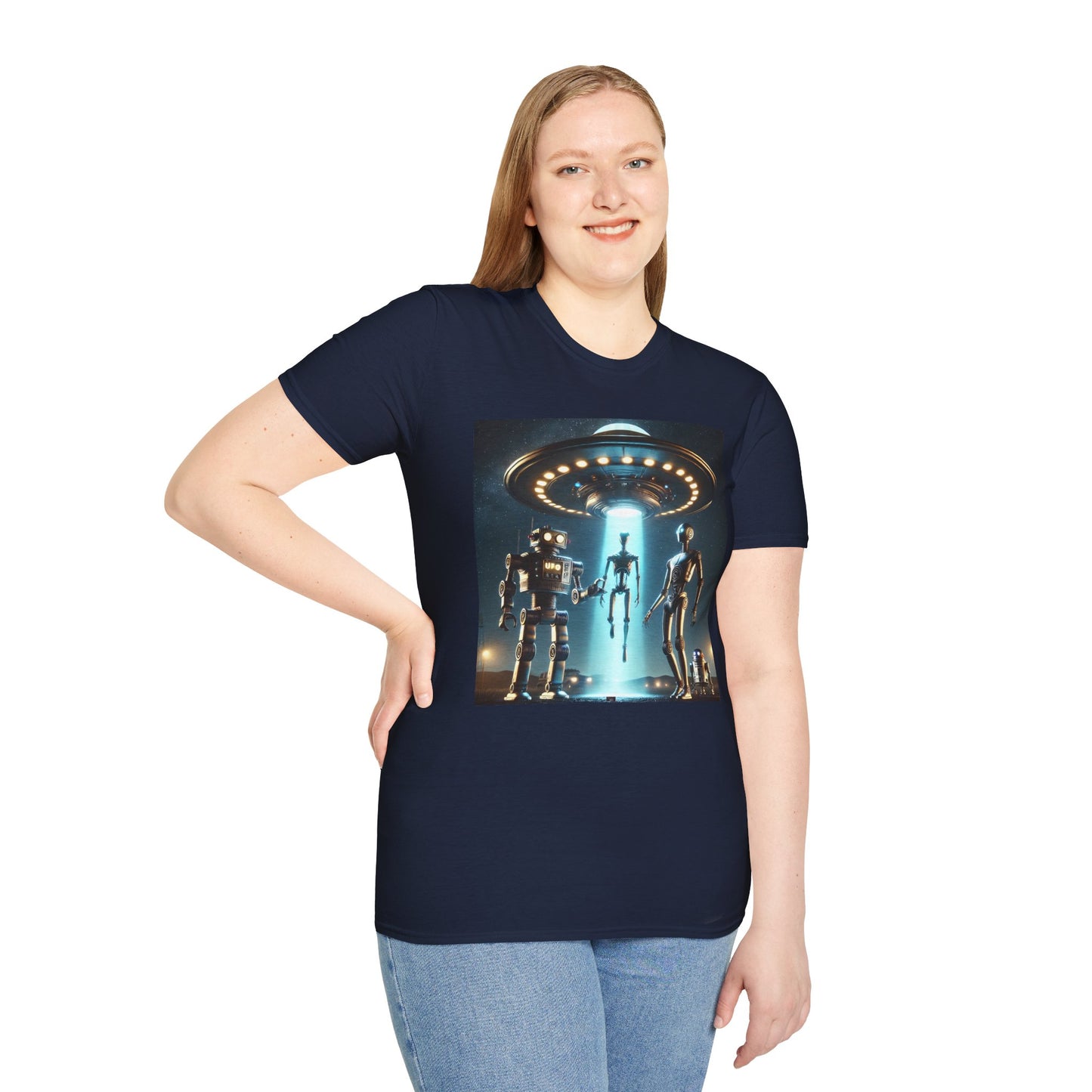 Retro Sci-Fi Unisex T-Shirt, Alien Design Shirt, Gift for Space Lovers, Cool Graphic Tee, Perfect for Sci-Fi Fans, Casual Wear