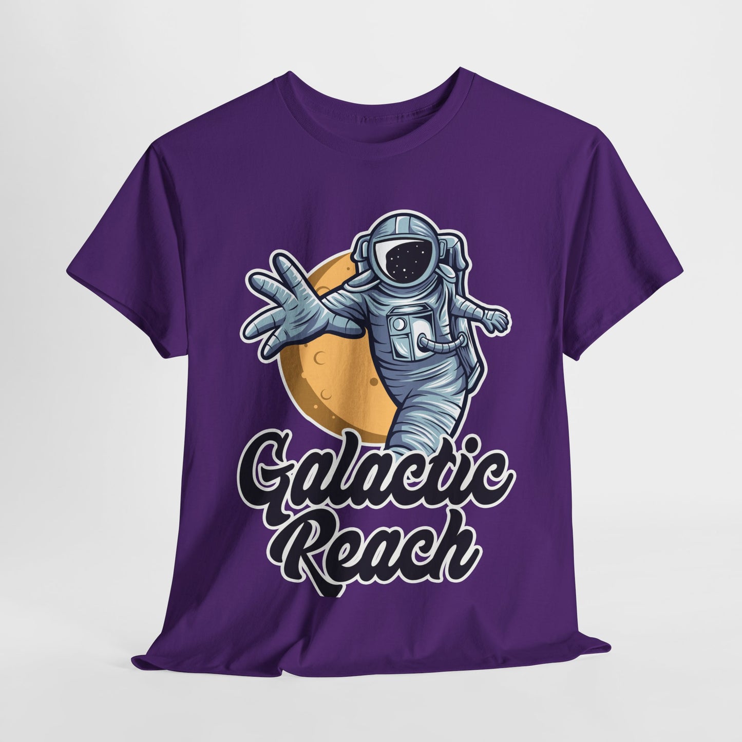 Galactic Reach, Astronaut, Unisex Heavy Cotton Tee, Express Delivery available, graphic design, png