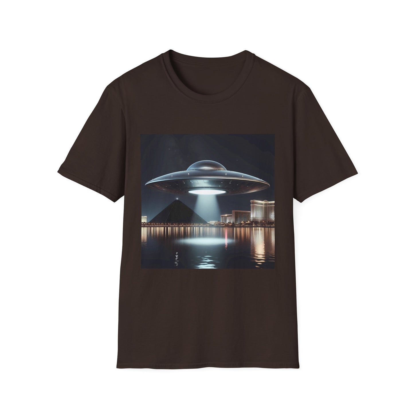 Vintage UFO Graphic Unisex T-Shirt, Retro Tee for Sci-Fi Lovers, Gift for Space Enthusiasts, Cool Alien Design, Unique Casual Wear