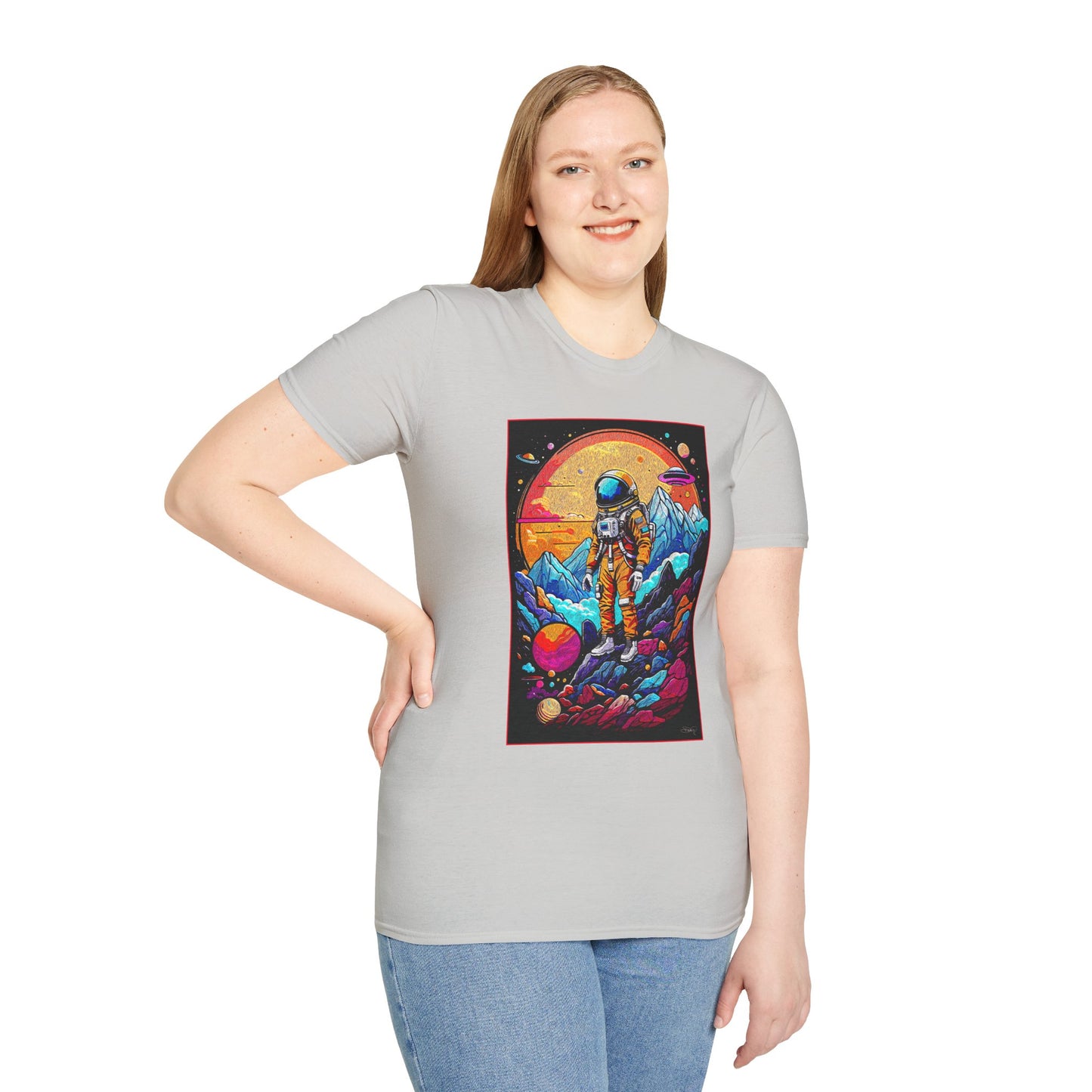 Astronaut Adventure T-Shirt | Cosmic Space Tee, Unisex Graphic Shirt, Gift for Space Lovers, Festival Wear, Outer Space Design