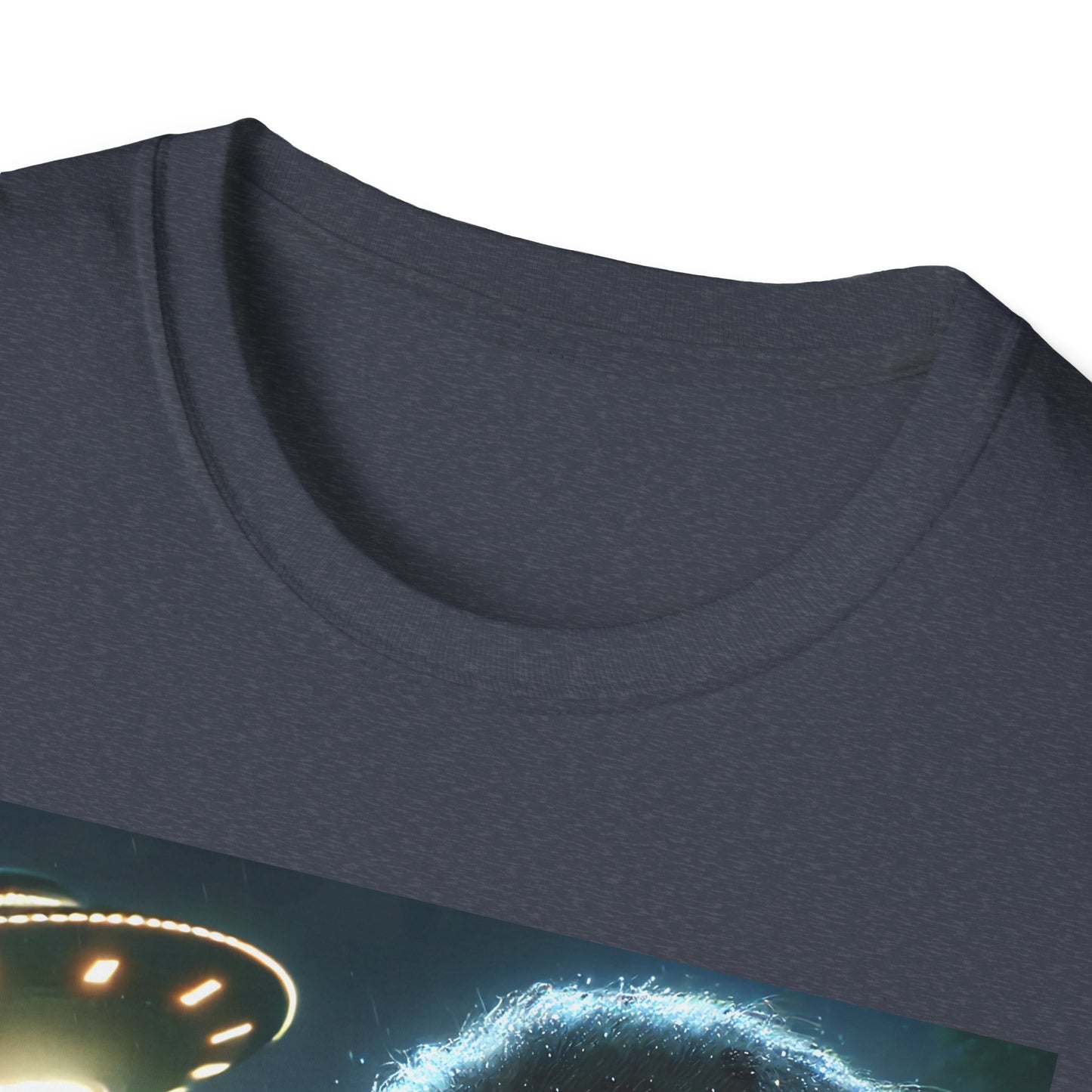 Bigfoot UFO Unisex T-Shirt, Funny Graphic Tee, Gift for Alien Lovers, Unique Summer Shirt, Casual Everyday Wear, t-shirt, tshirts, party