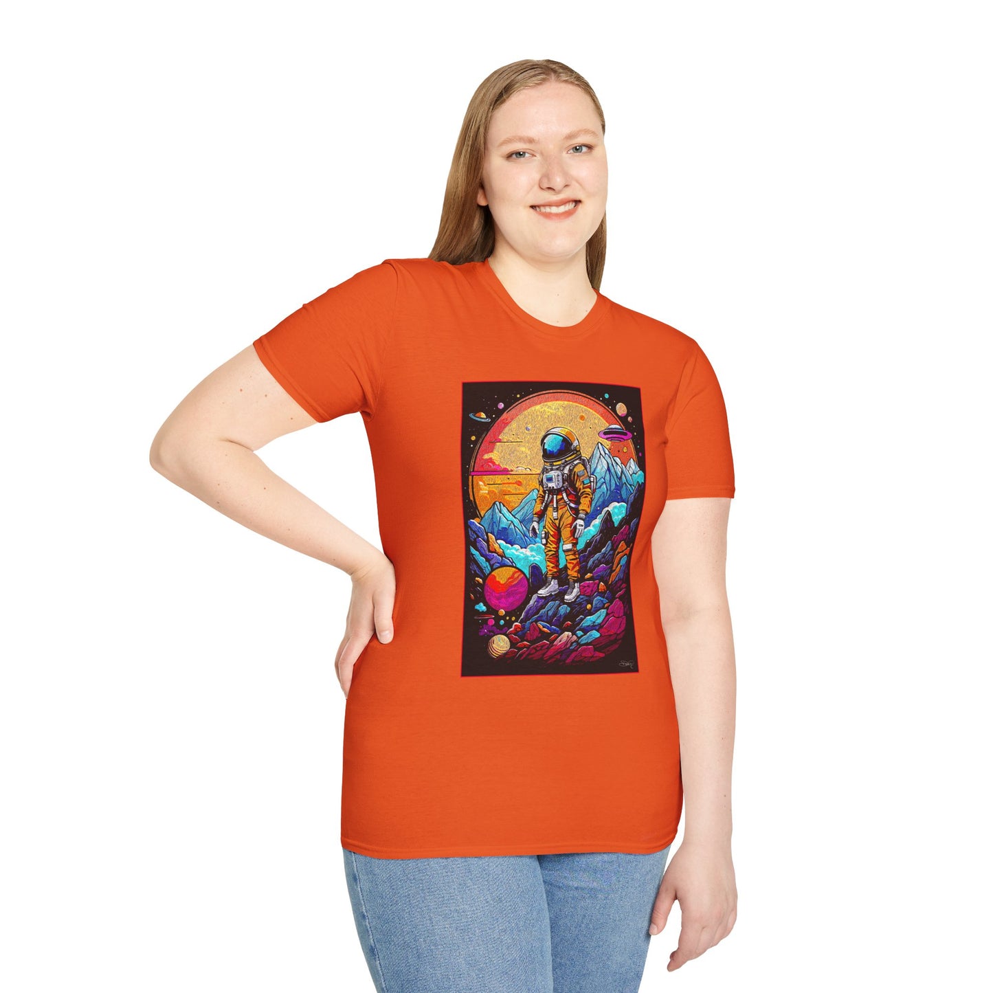 Astronaut Adventure T-Shirt | Cosmic Space Tee, Unisex Graphic Shirt, Gift for Space Lovers, Festival Wear, Outer Space Design