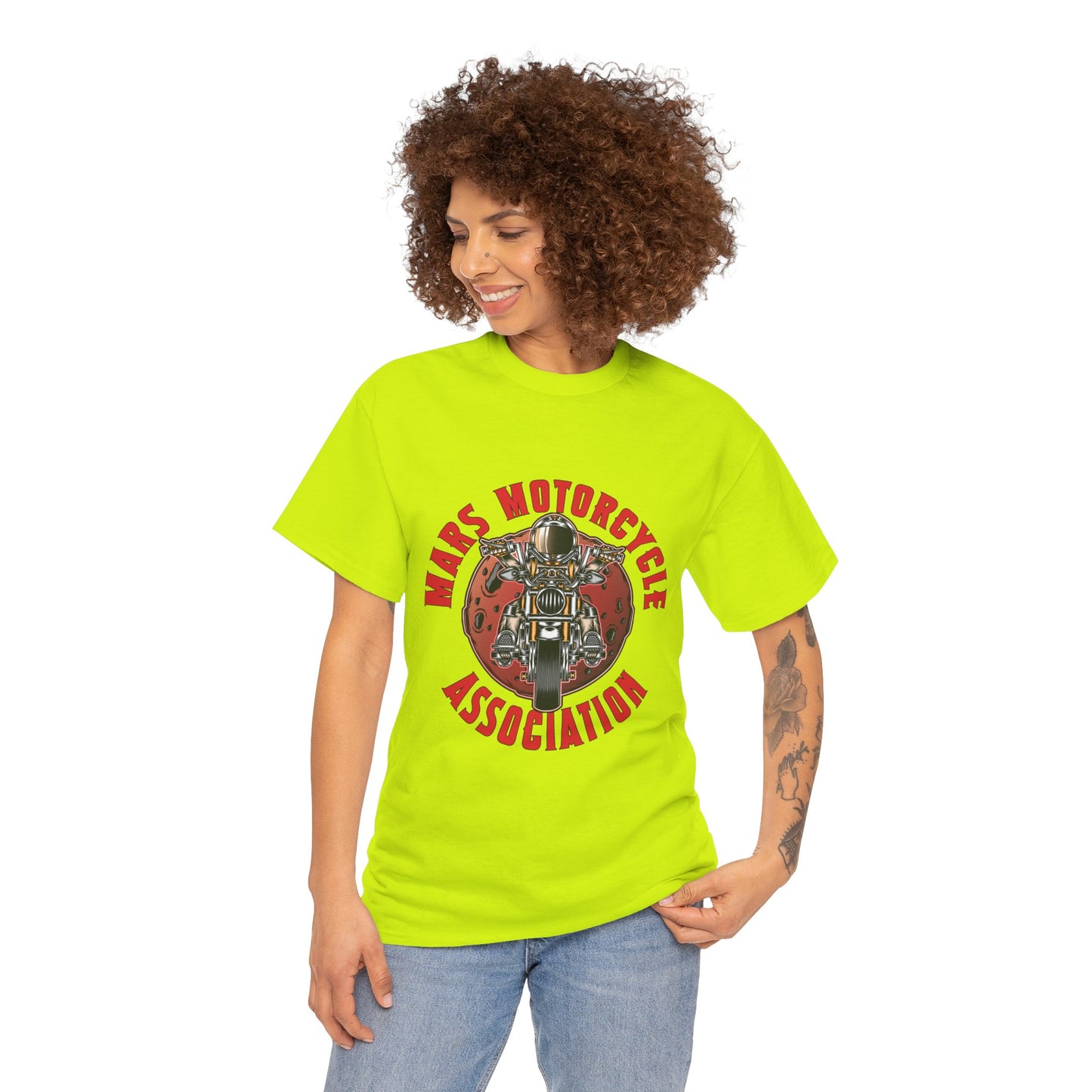 Mars Motorcycle Association Unisex Heavy Cotton Tee - Perfect Gift for Bikers
