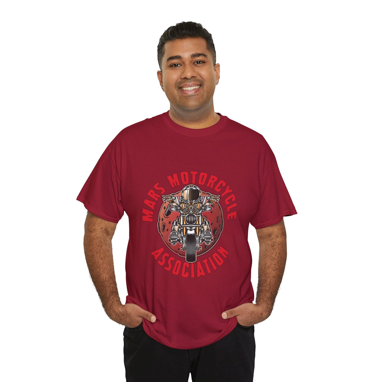 Mars Motorcycle Association Unisex Heavy Cotton Tee - Perfect Gift for Bikers