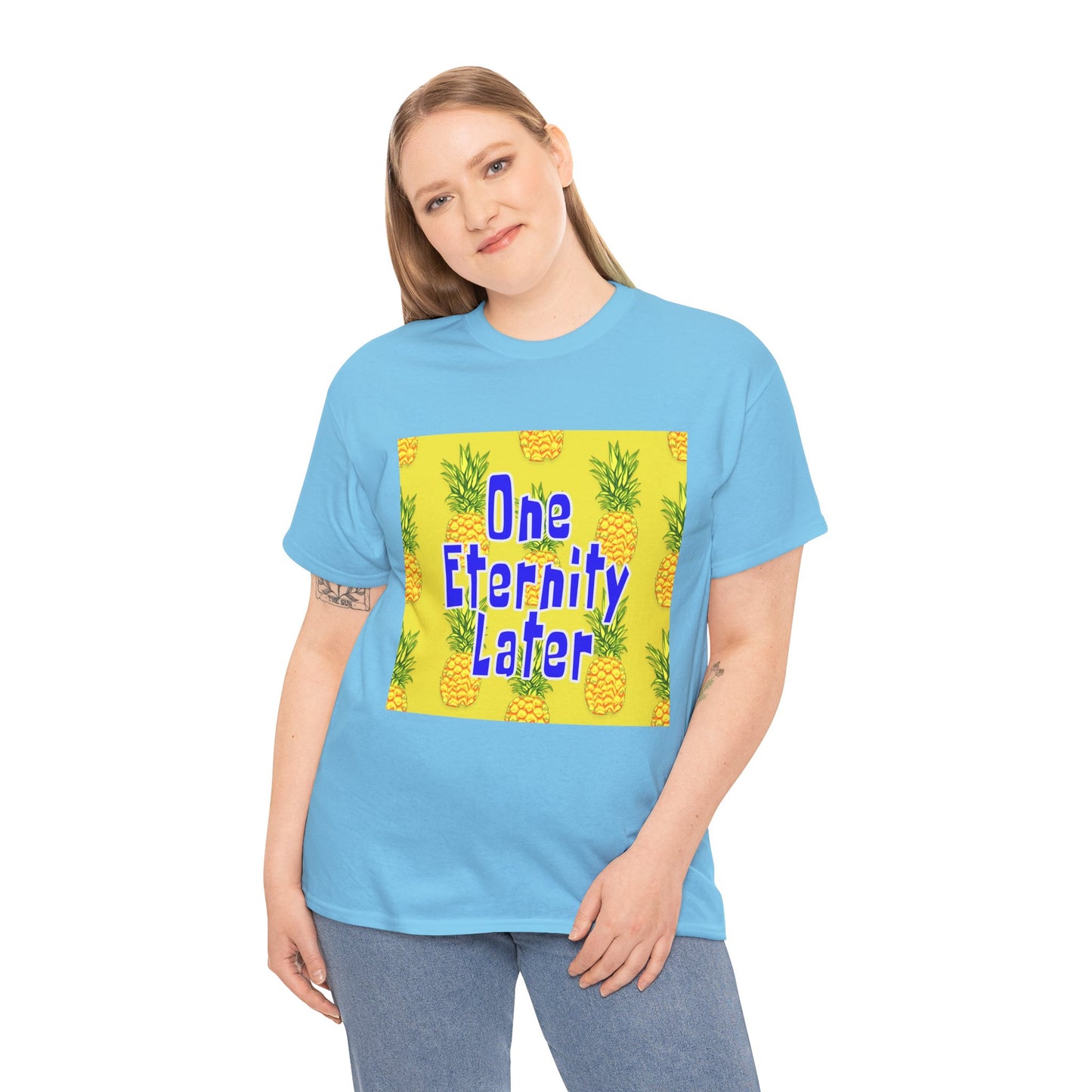 One Eternity Later, Unisex Heavy Cotton Tee, SpongeBob, cartoons, t-shirt, t-shirts, tshirt, png, funny, kids, GraphicTees