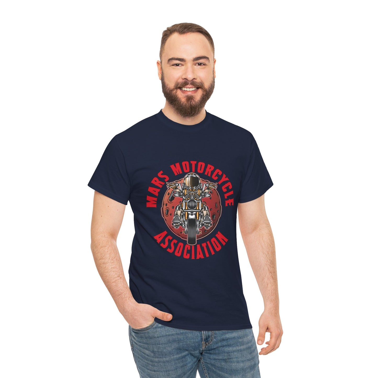 Mars Motorcycle Association Unisex Heavy Cotton Tee - Perfect Gift for Bikers