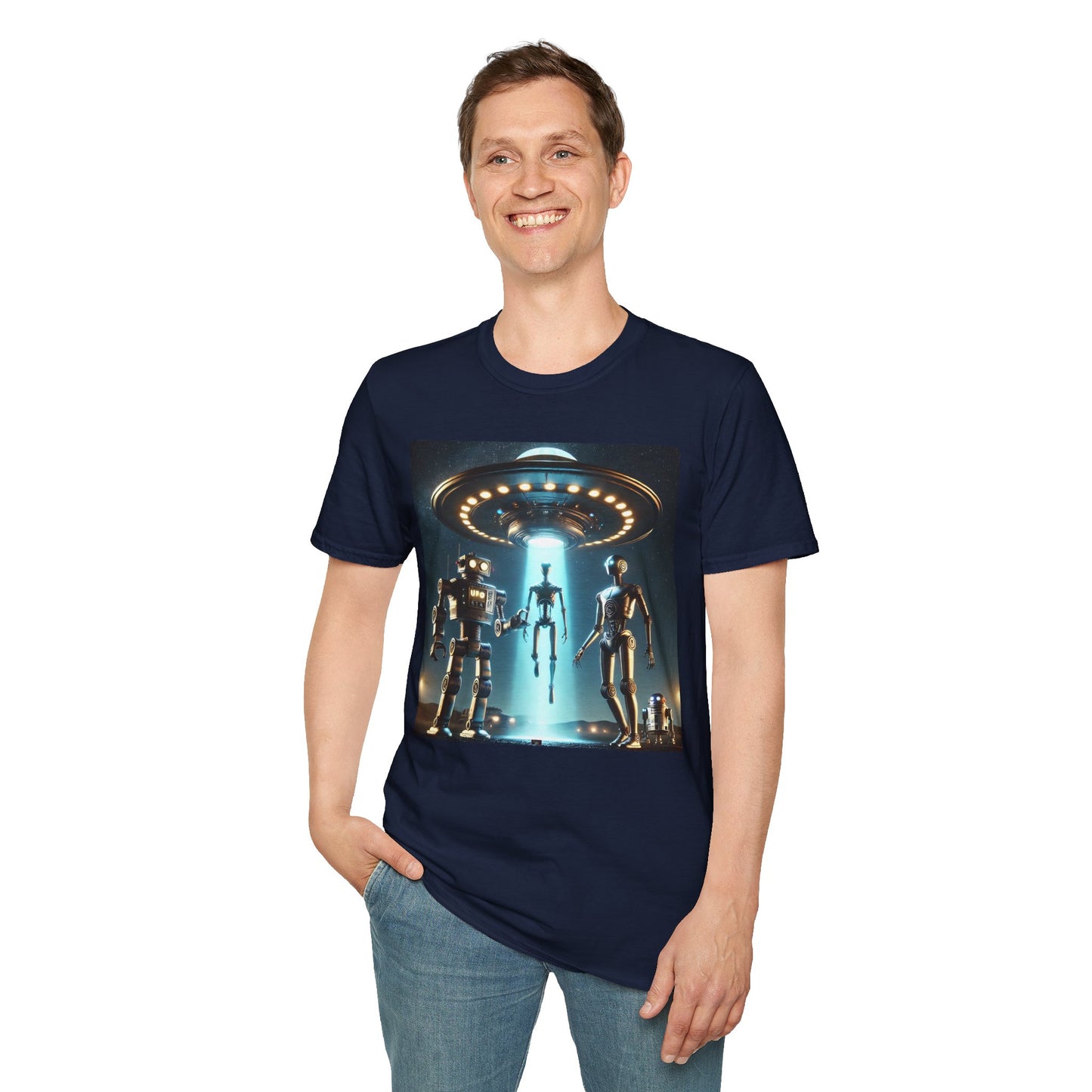 Retro Sci-Fi Unisex T-Shirt, Alien Design Shirt, Gift for Space Lovers, Cool Graphic Tee, Perfect for Sci-Fi Fans, Casual Wear