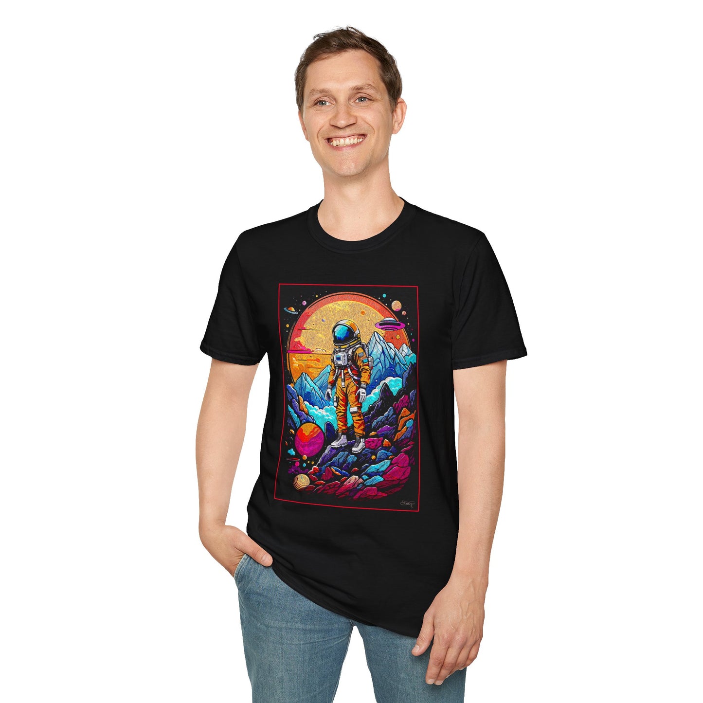 Astronaut Adventure T-Shirt | Cosmic Space Tee, Unisex Graphic Shirt, Gift for Space Lovers, Festival Wear, Outer Space Design