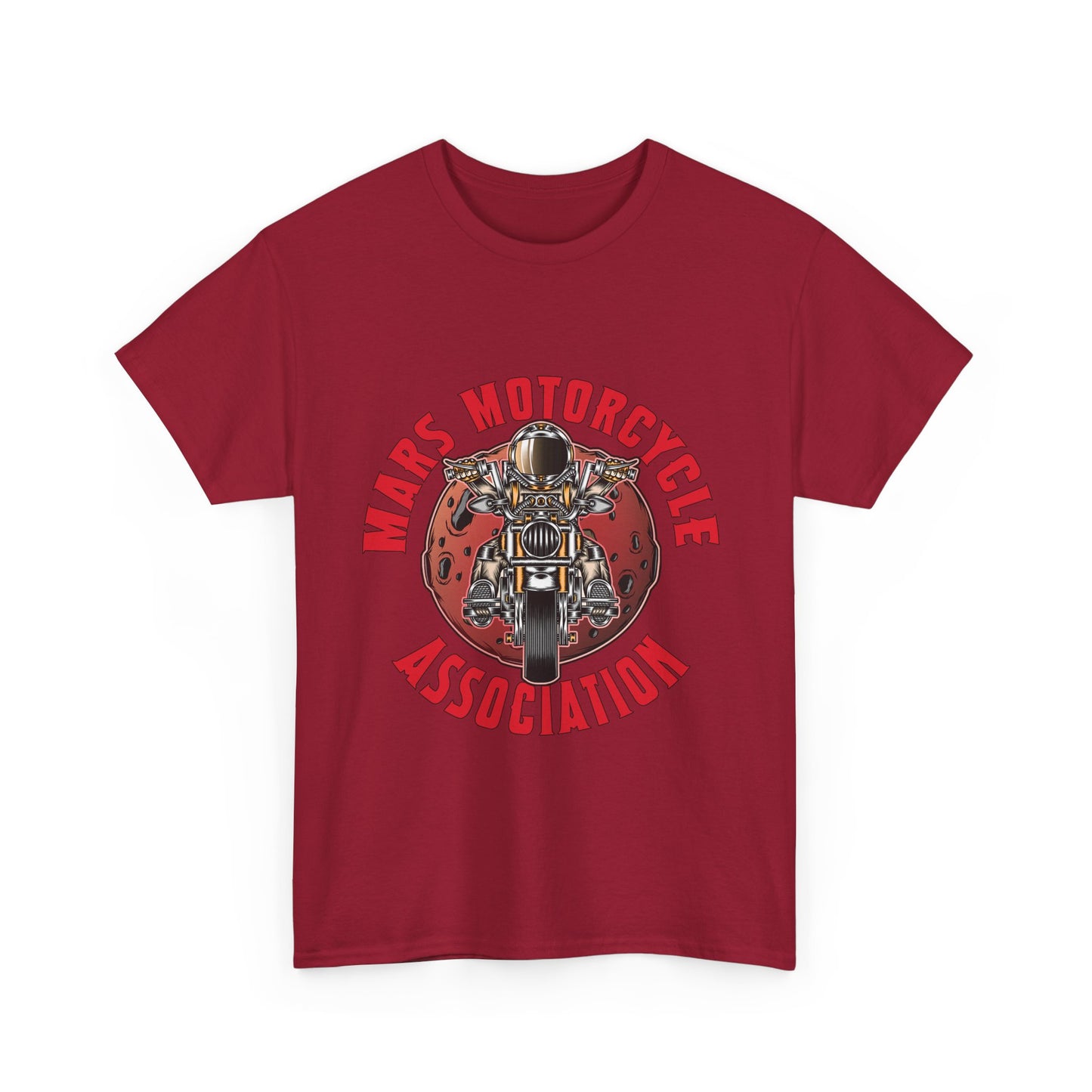 Mars Motorcycle Association Unisex Heavy Cotton Tee - Perfect Gift for Bikers
