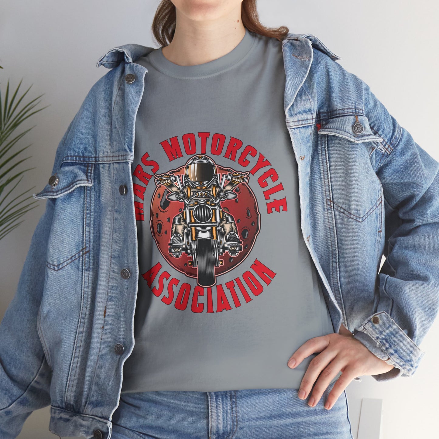 Mars Motorcycle Association Unisex Heavy Cotton Tee - Perfect Gift for Bikers