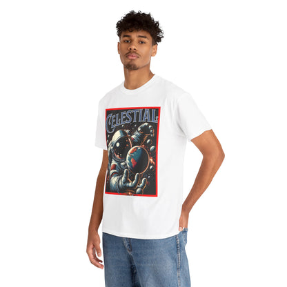 Celestial Astronaut Tee - Unisex Vintage Space Graphic T-Shirt, png, t-shirt, tshirts