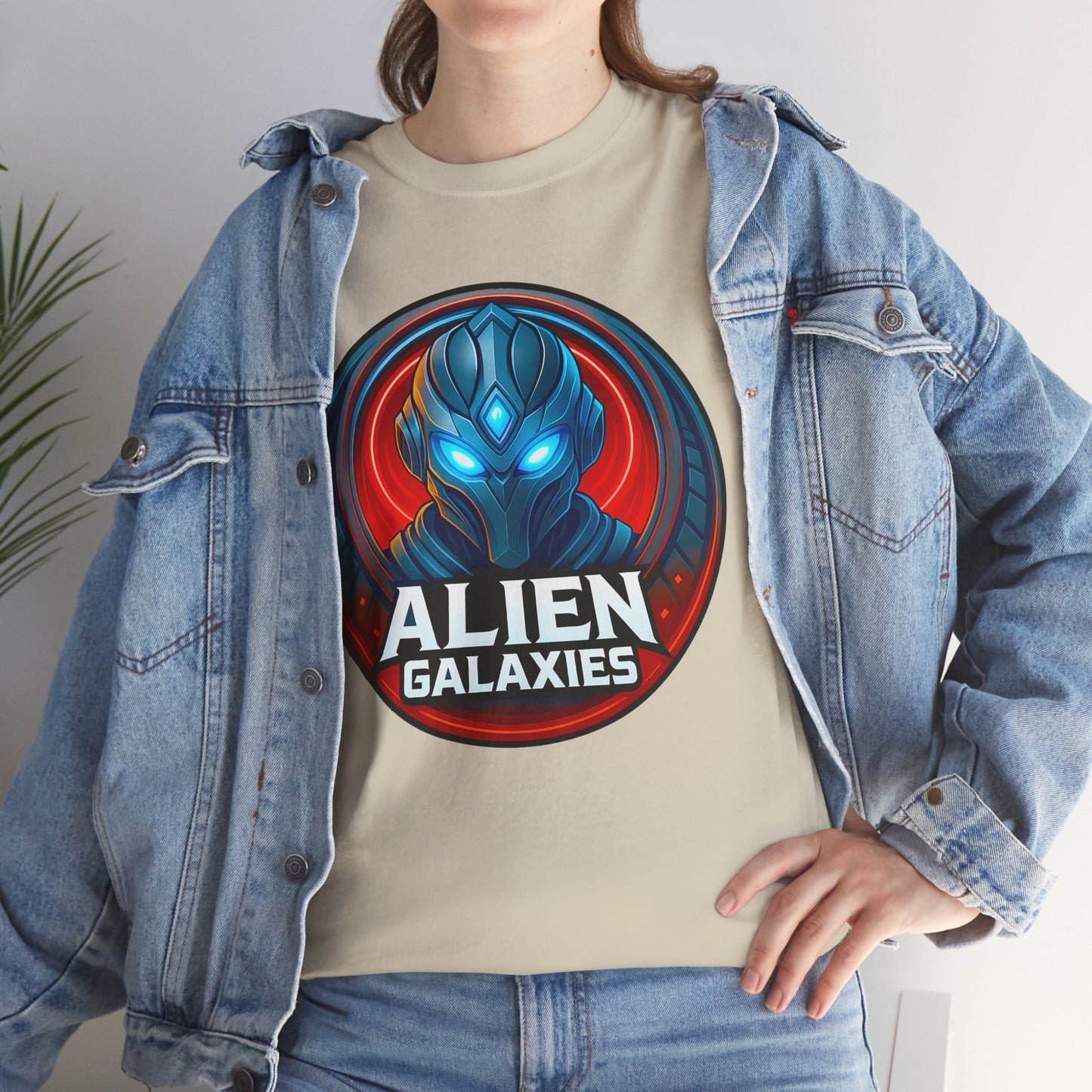 Alien Galaxies T-Shirt — Sci‑Fi Alien Emblem Tee, unisex, t-shirt, png, graphic design