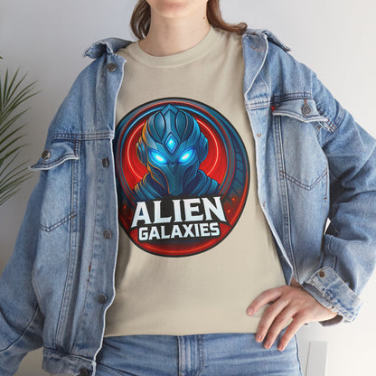 Alien Galaxies T-Shirt — Sci‑Fi Alien Emblem Tee, unisex, t-shirt, png, graphic design