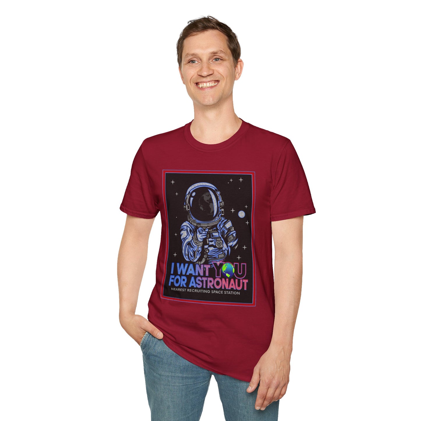 Astronaut Recruitment T-Shirt, Space Lover Gift, Unisex Tee, Science Fiction Apparel, Graphic Shirt, Outer Space Fashion, Graphic design