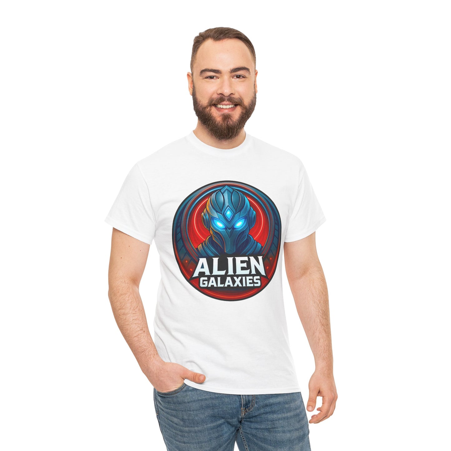 Alien Galaxies T-Shirt — Sci‑Fi Alien Emblem Tee, unisex, t-shirt, png, graphic design