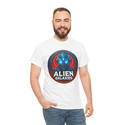 Alien Galaxies T-Shirt — Sci‑Fi Alien Emblem Tee, unisex, t-shirt, png, graphic design