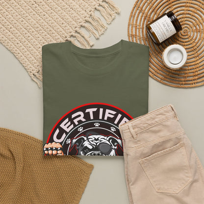Certified Bounty Hunter, Unisex Heavy Cotton Tee, comedy, bulldog, print design, png, GraphicTees